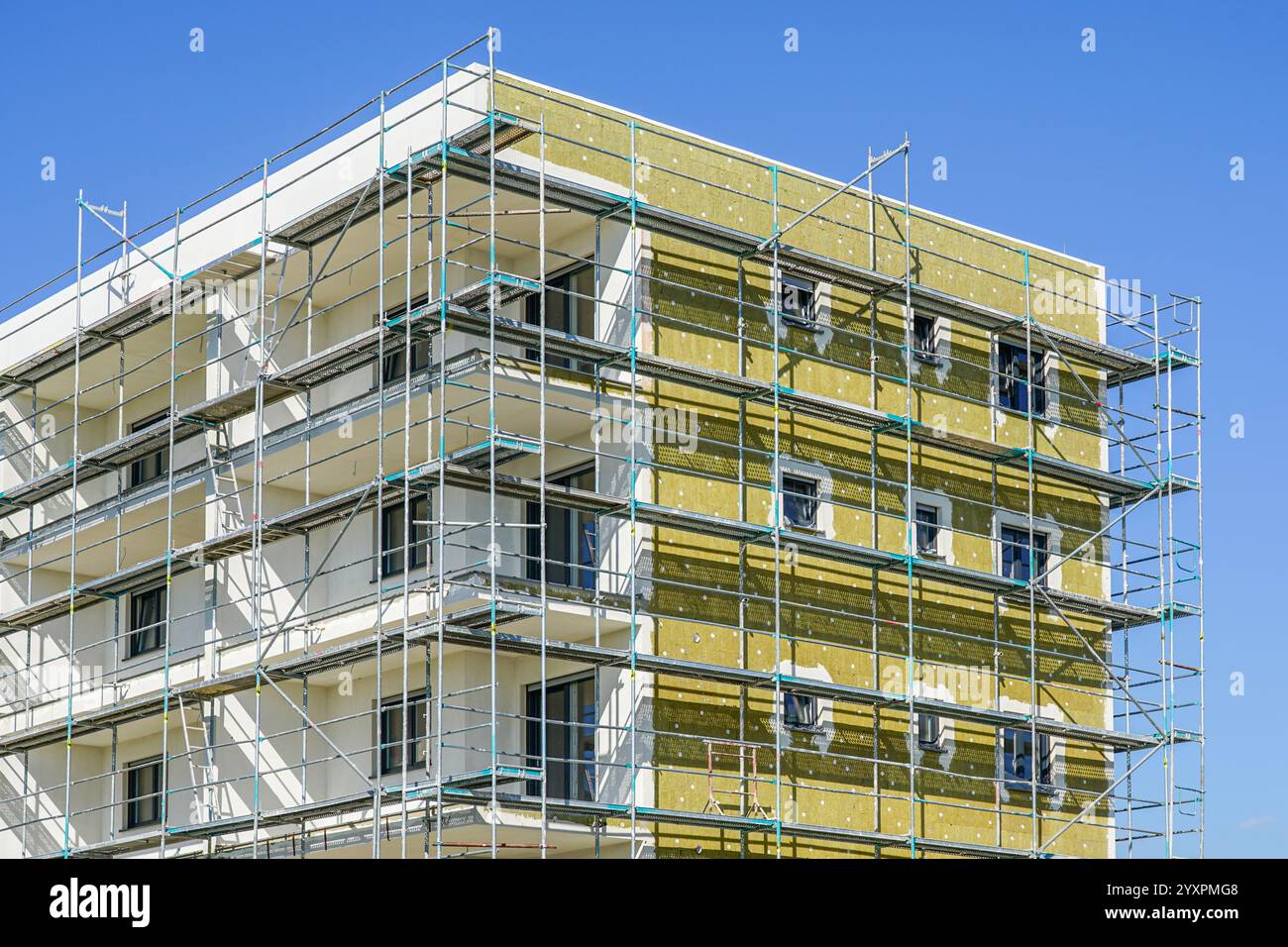 Picture Idea: Thermal Insulation Of The Facade Of A Apartment Building With
