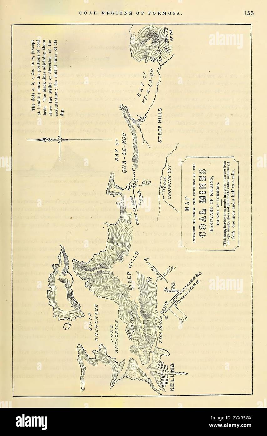 United States Map With Rivers Labeled - Narrative Of The Expedition Of An American Squadron To The China Seas And Japan Washington Beverley Tucker Printer 1856 Japan Description And Travel United States Naval Expedition To Japan 1852 1854 Formosa The Illustration Presents A Detailed Map Of The Coal Regions In Formosa Taiwan Highlighting Various Geographical Features And Locations Significant To Coal Mining Prominent Landmarks Including Rivers Mountains And Towns Are Labeled Providing Insight Into The Topography Of The Area An Inset Provides Information About Coal Mines Indicating Their Locations And Characterist 2YXR5GX 