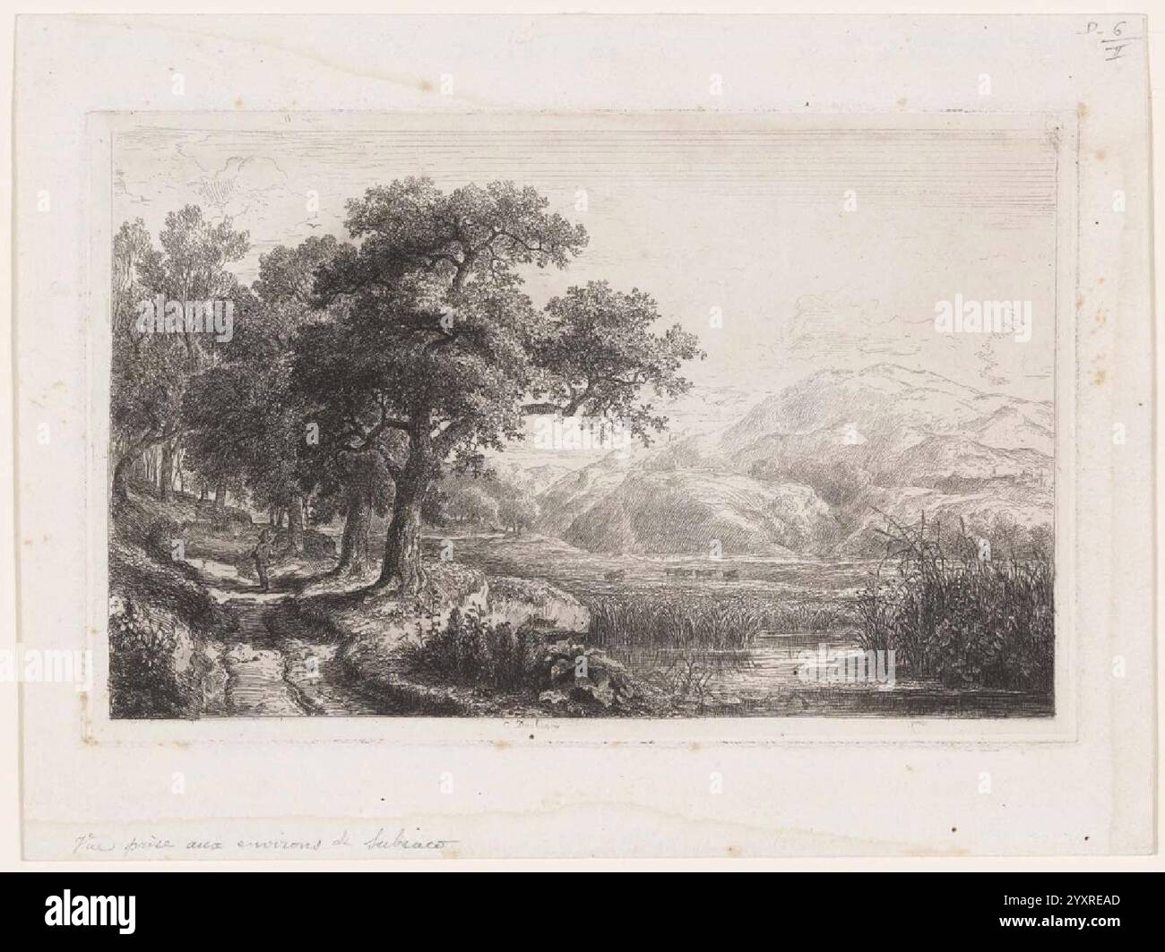 Tirage Photographique Vintage « Étang Aux Environs De Kérabad, Perse » – Circa 1898, Format 23,5x17,5 Cm