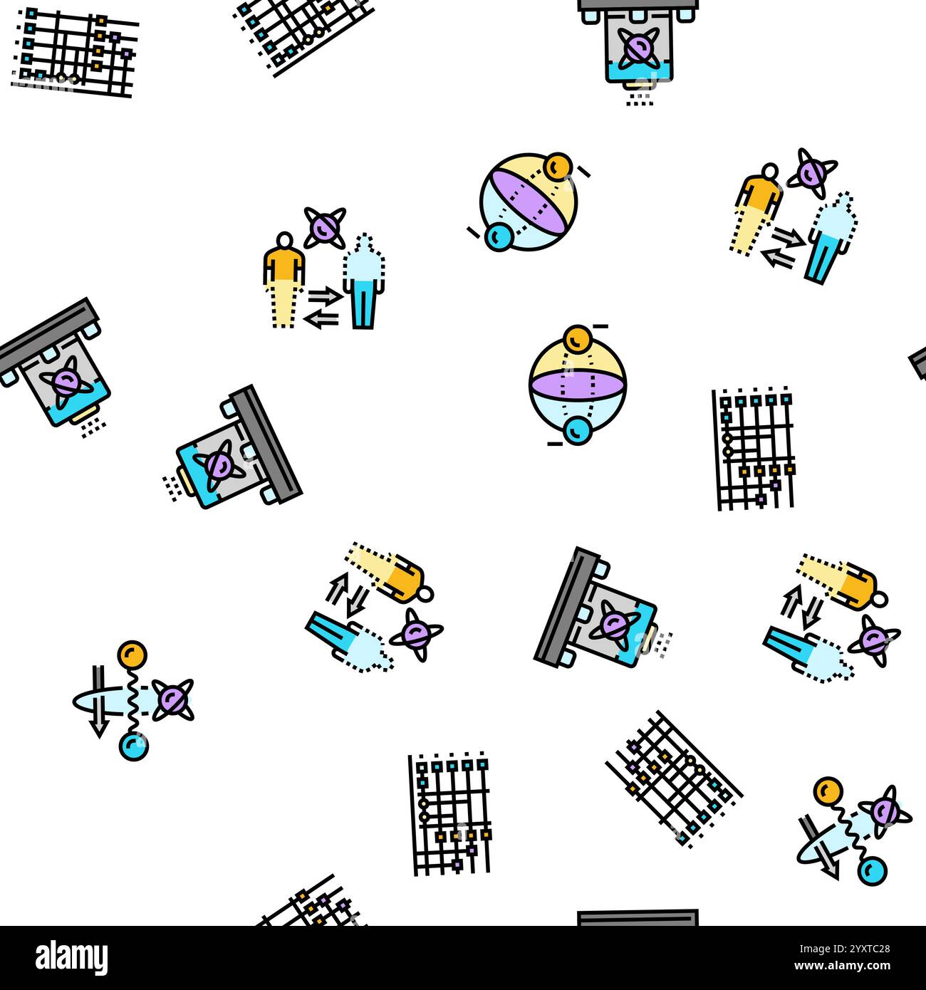 Futuristic quantum research vector ai computer hi-res stock photography ...