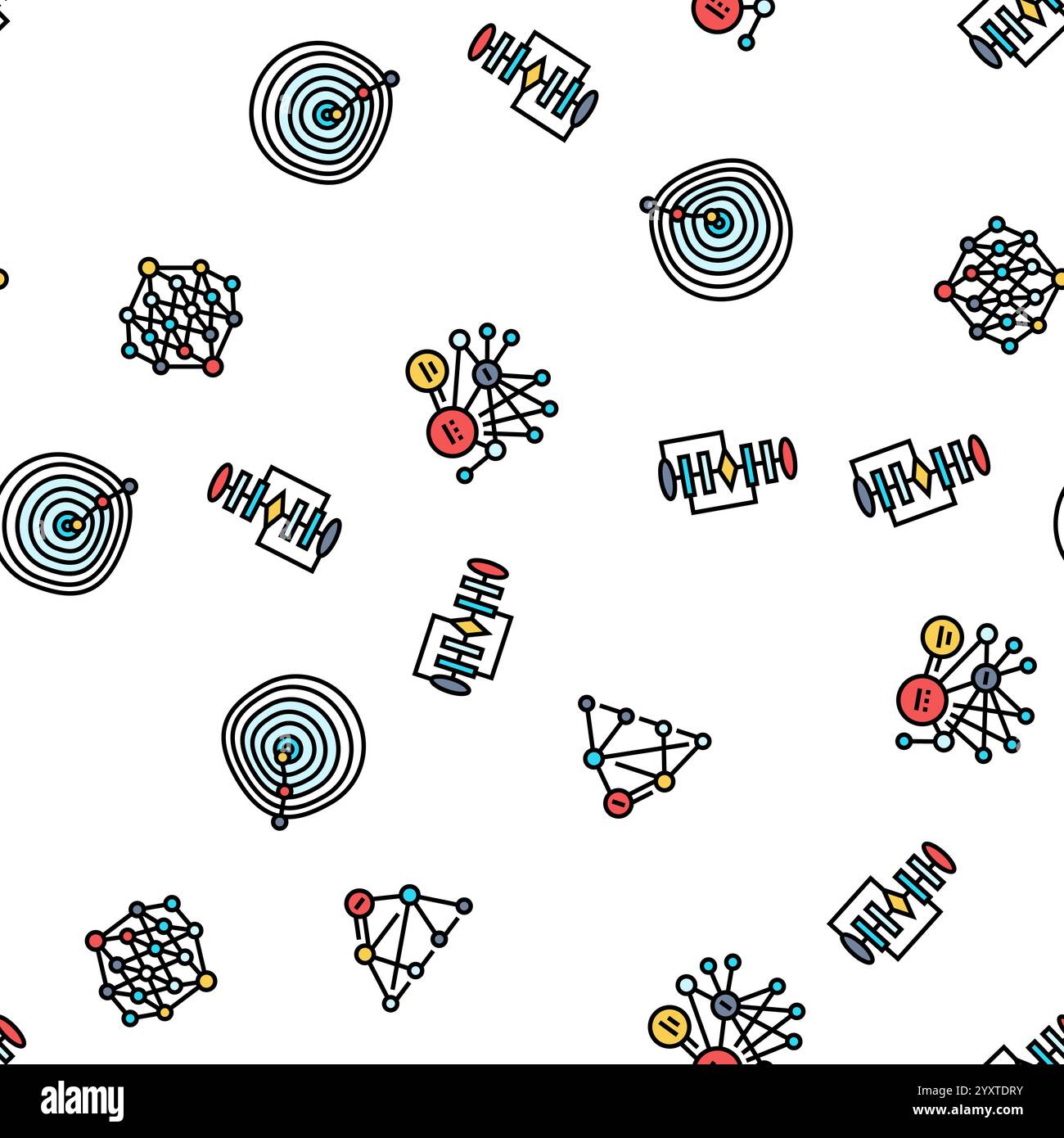 algorithm data technology ai seamless pattern vector Stock Vector Image ...