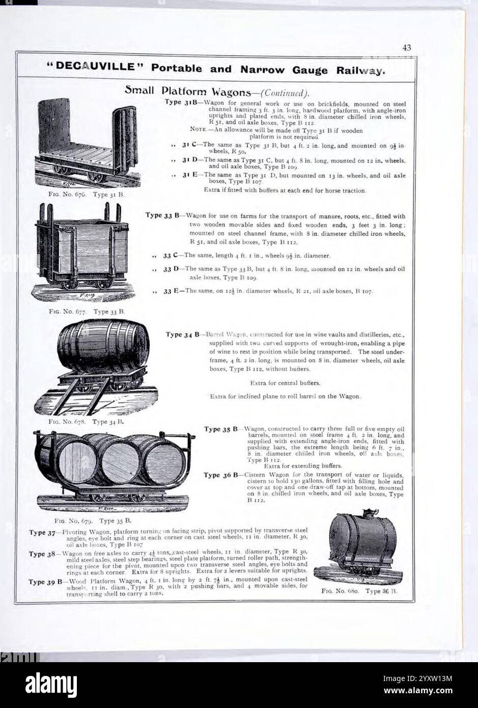 Decauville catalogue N° 105, 1905 (English)47 Stock Photo Alamy