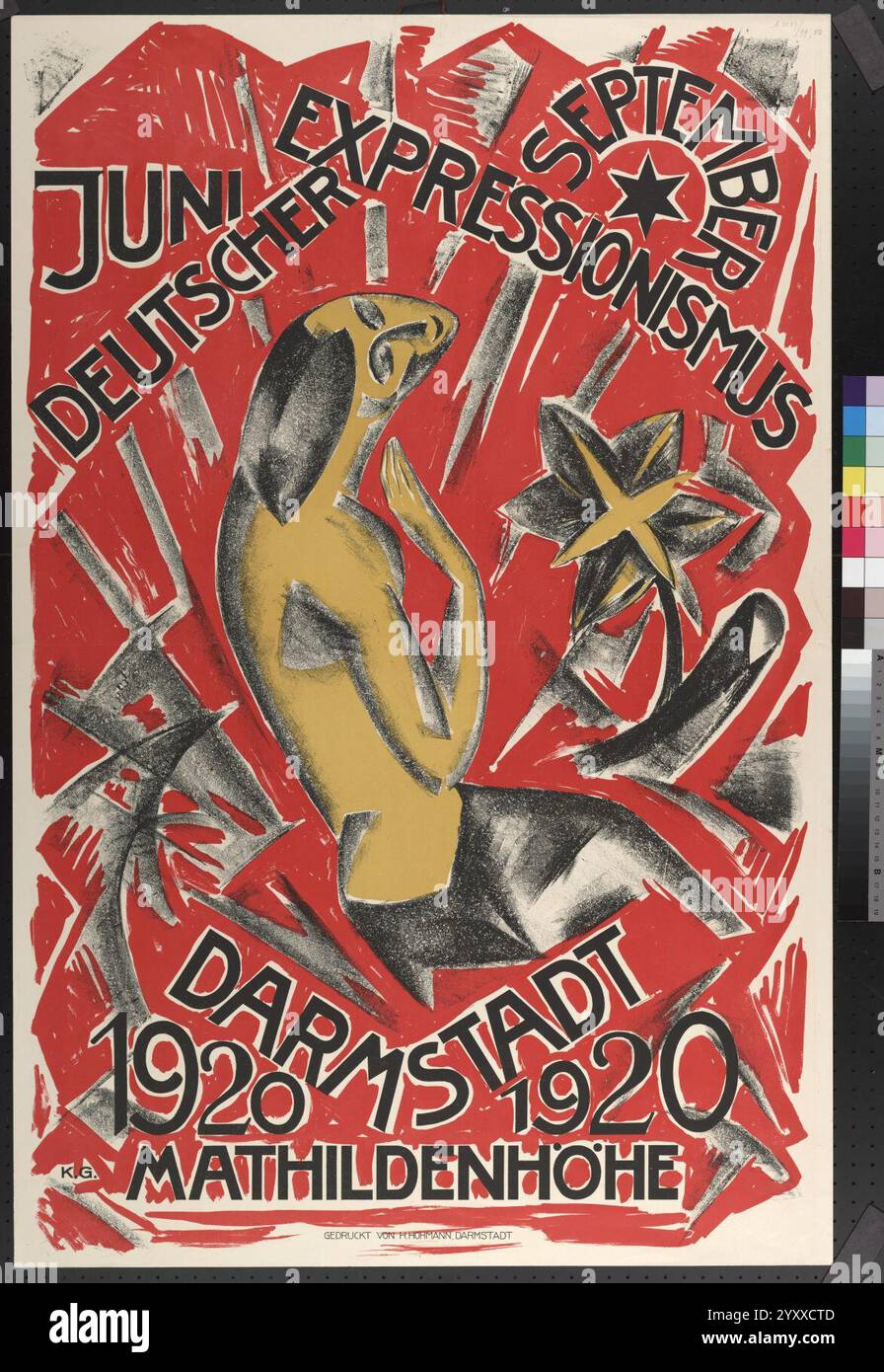 Deutscher Expressionismus - 1920 - Darmstadt Mathildenh?he. Stock Photo