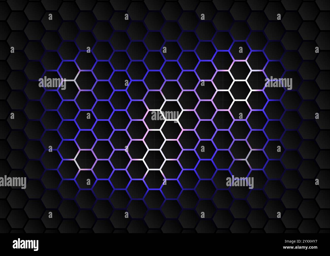 Abstract background with blue hexagon pattern, stock vector Stock Vector