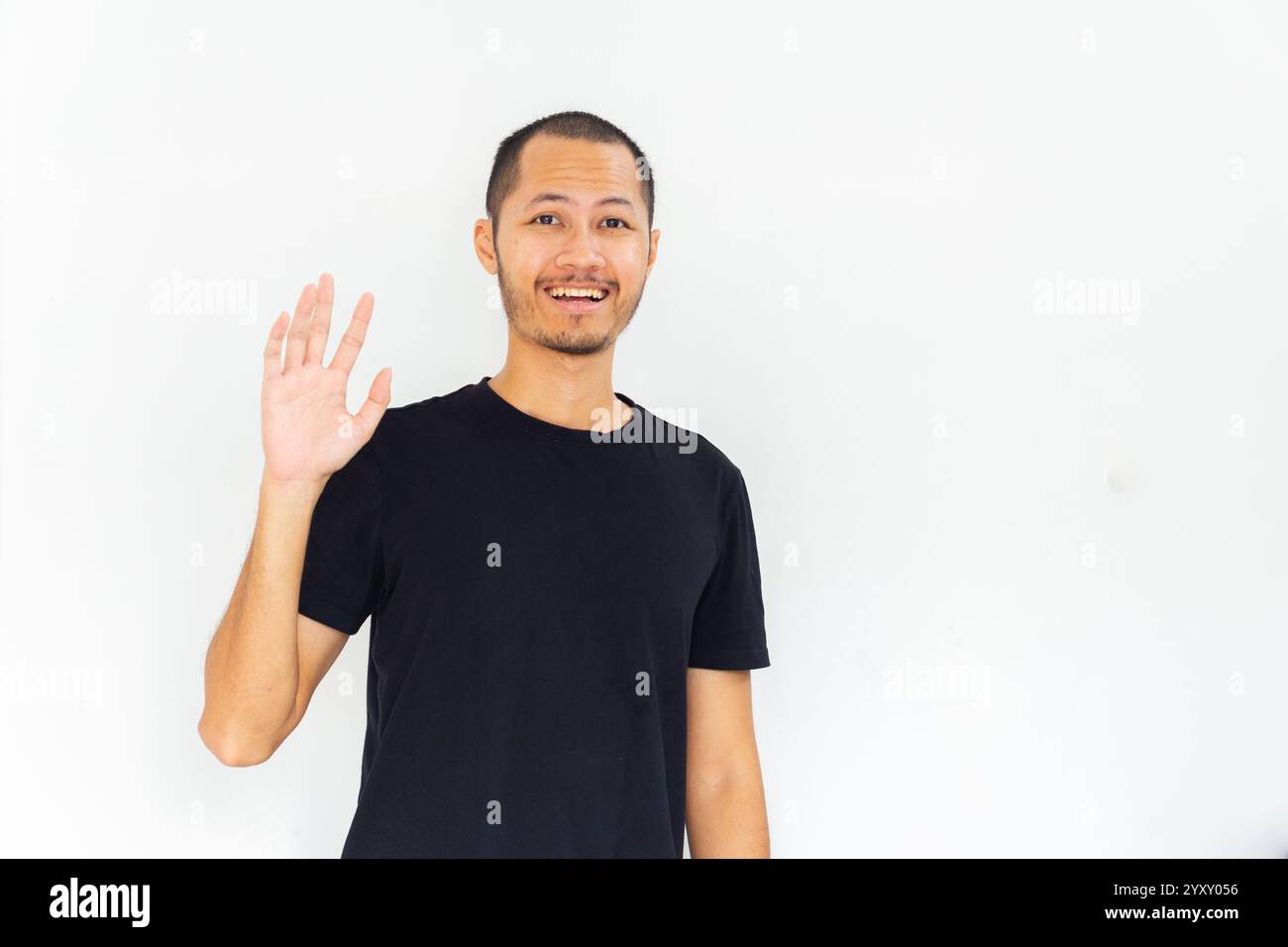 Friendly black man giving hi-res stock photography and images - Alamy
