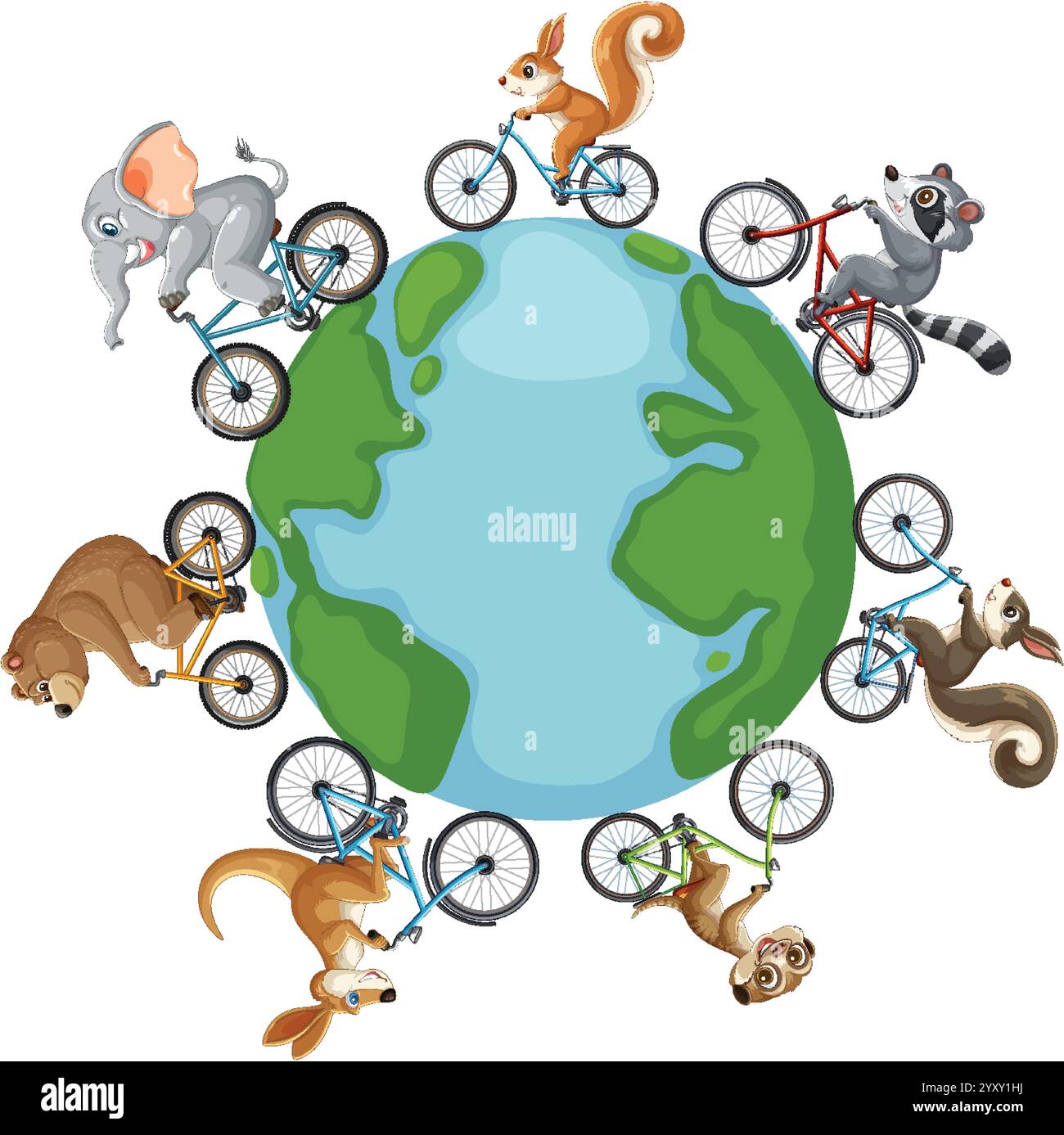 Kangaroo bicycle Stock Vector Images - Alamy