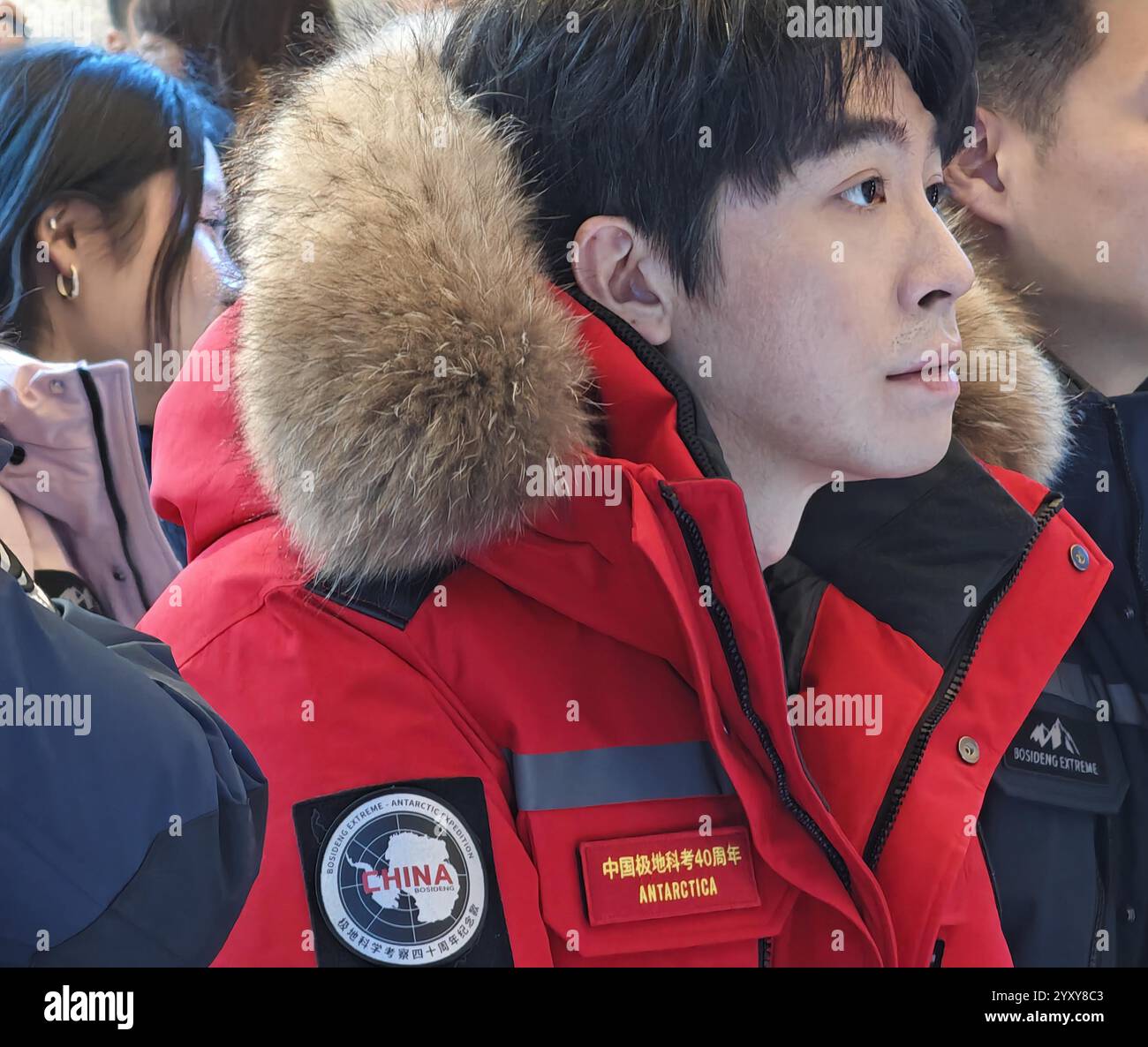 Chinese singer, actor, dancer, and host Yu Haoming attends an activity ...