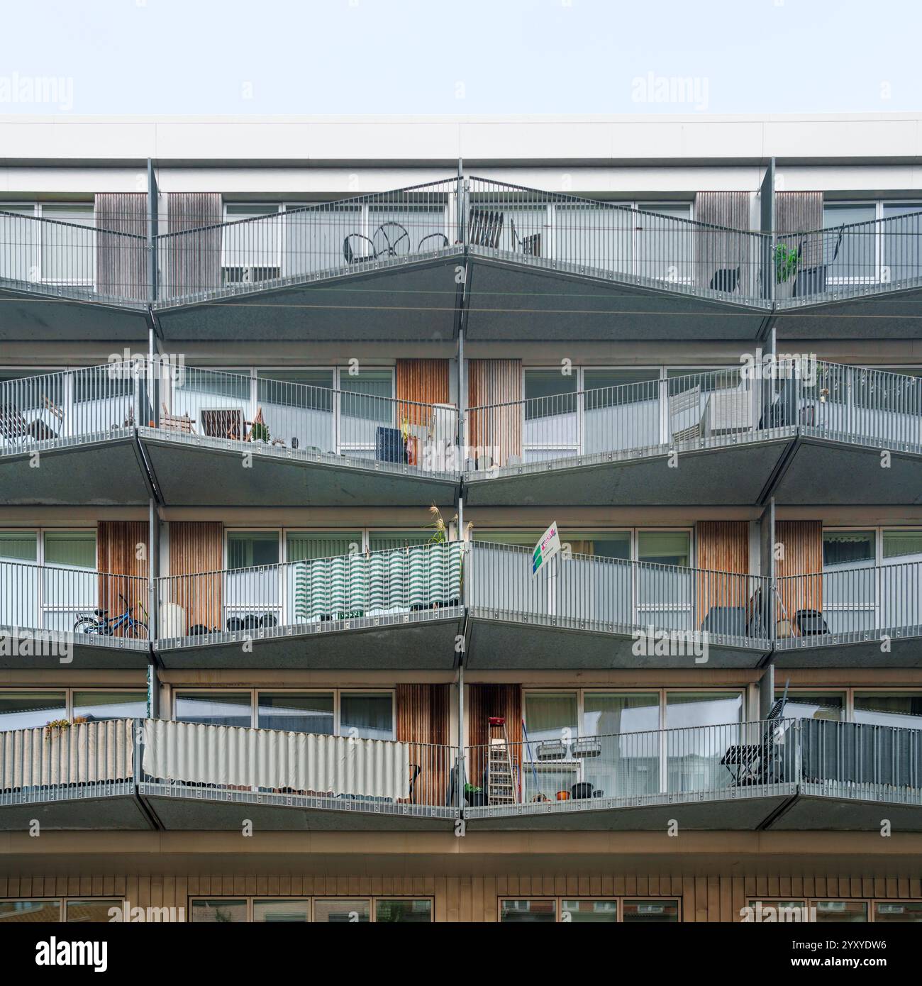 View of Copenhagen, Denmark - Residential building and supermarket (renovation ...