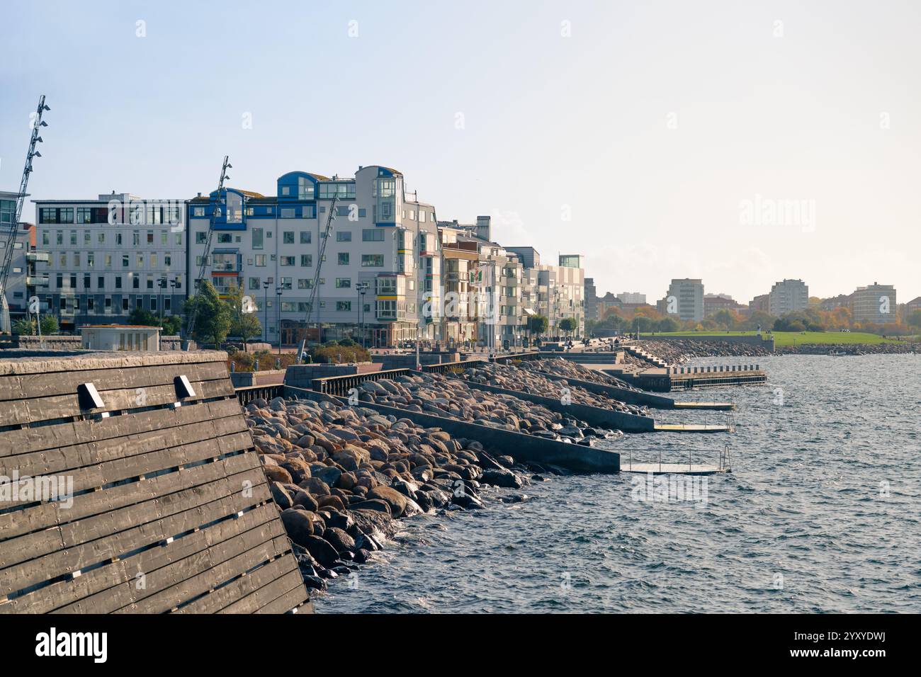 Malmö, Sweden - Ralph Erskine-huset housing by Ralph Erskine Stock Photo