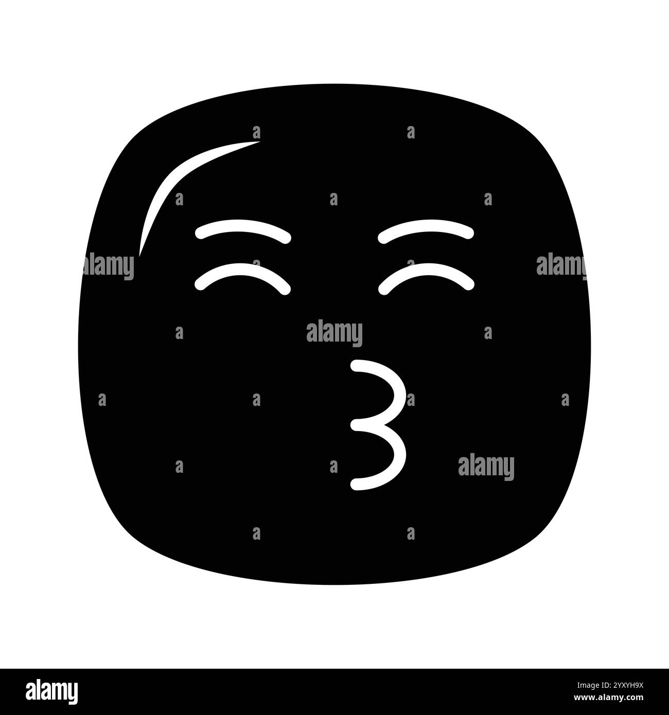 Kissing emoji vector design ready to use icon stock vector image art