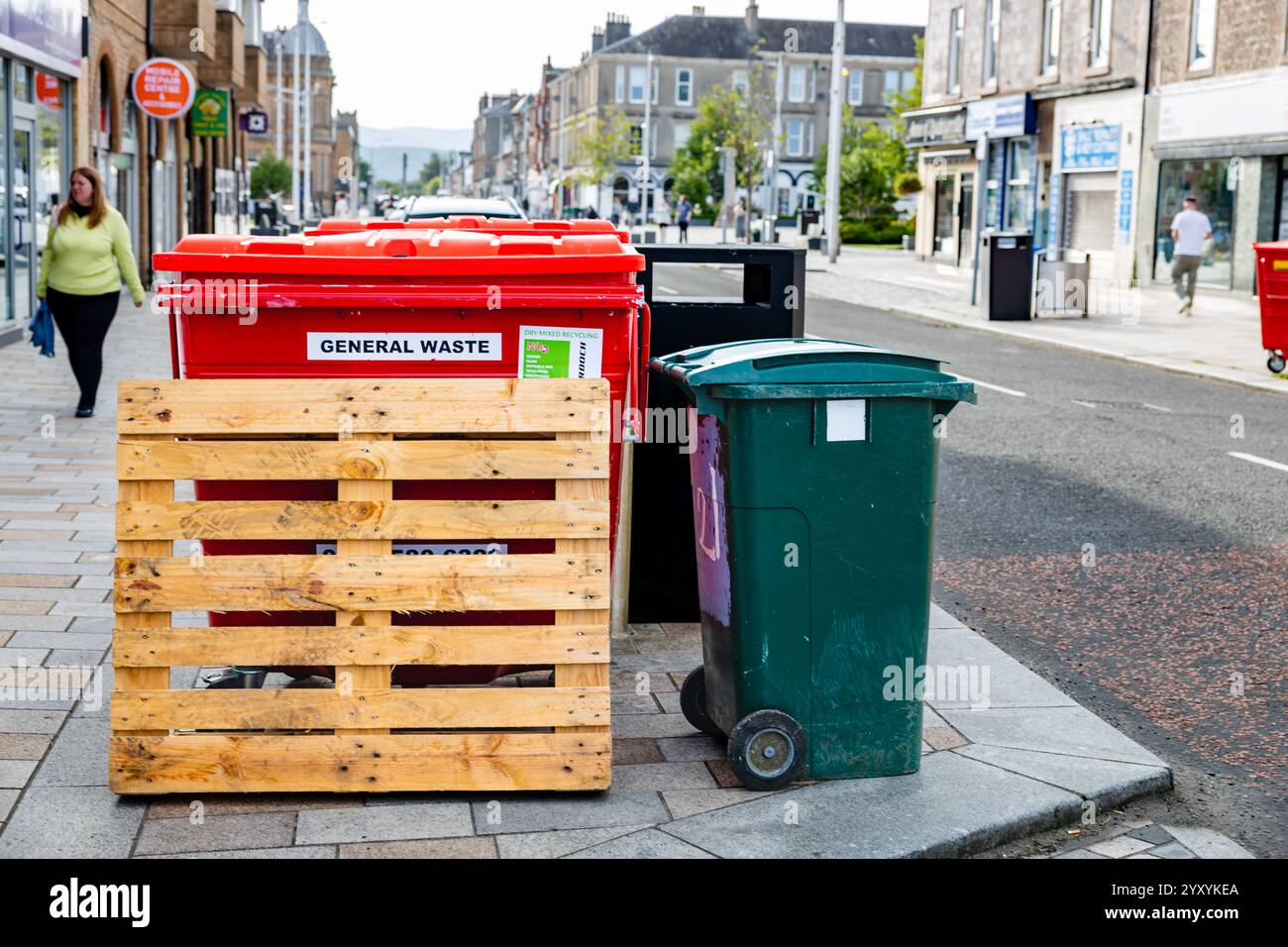 Wheelie bin collection scotland argyll hi-res stock photography and ...