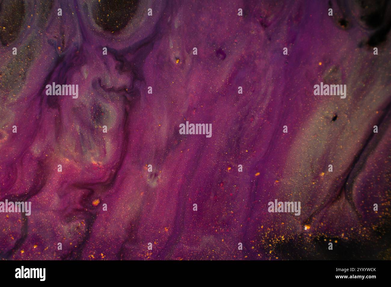 A mesmerizing painting with a galaxy of stars in purple and pink hues Stock Photo