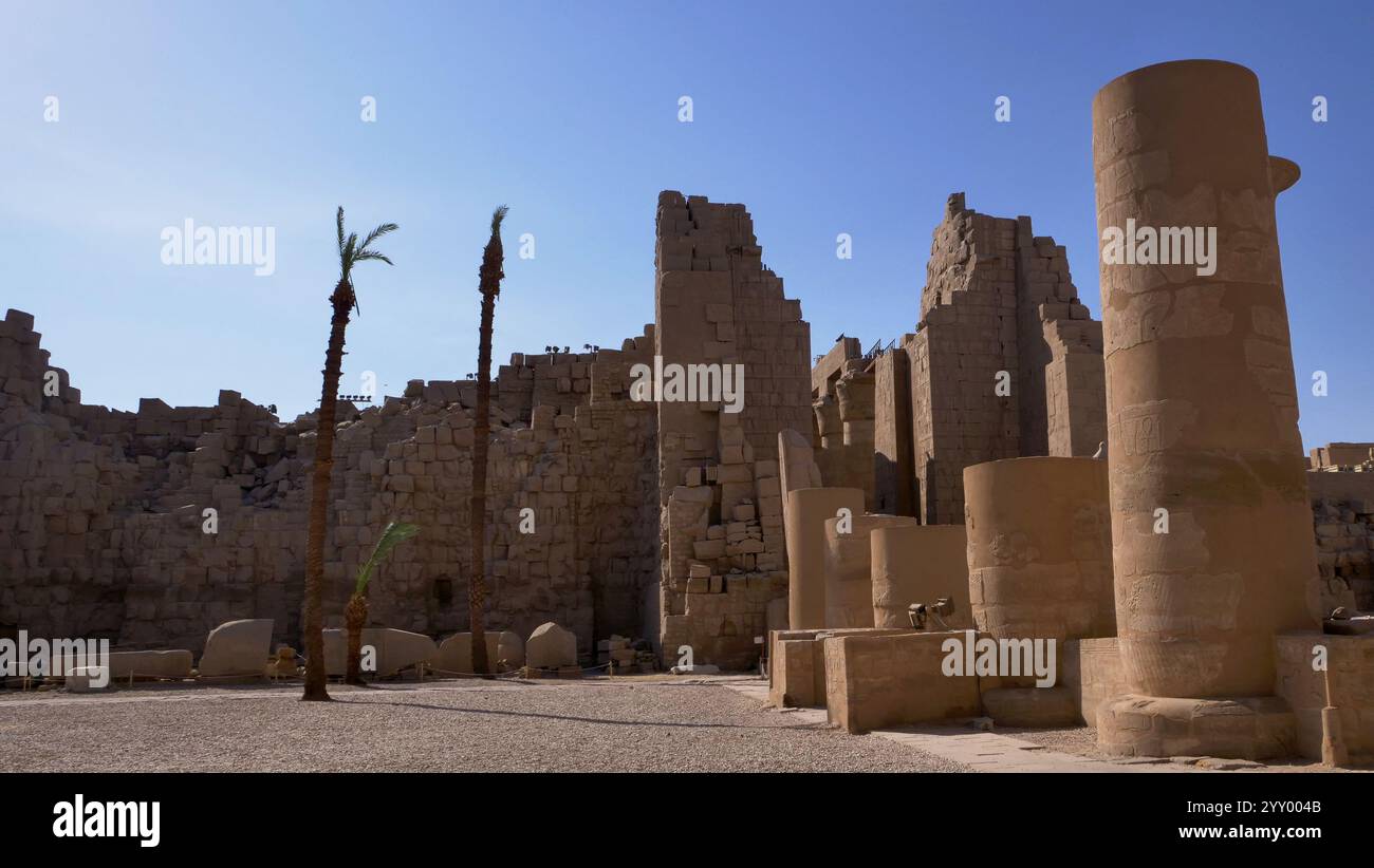 Court of Karnak Temple in Luxor, Egypt Stock Photo - Alamy