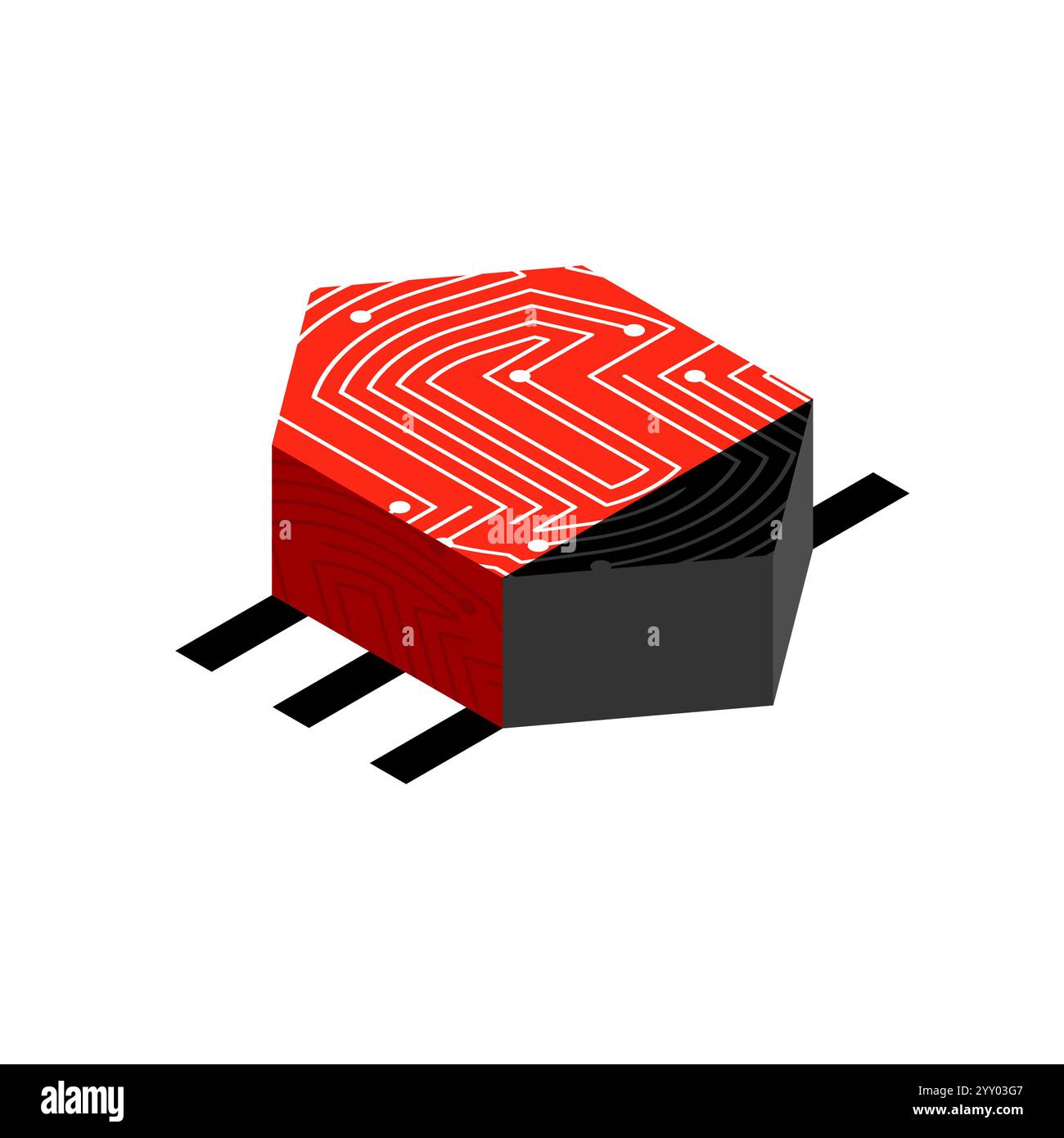 Computer virus bug isolated. Spyware for your pc Stock Vector