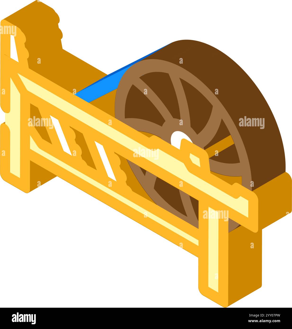 spinning jenny industry isometric icon vector illustration Stock Vector ...