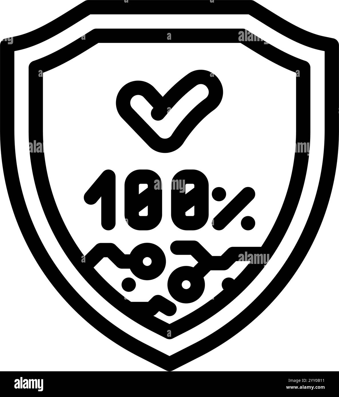 secure transaction shield decentralized application line icon vector ...