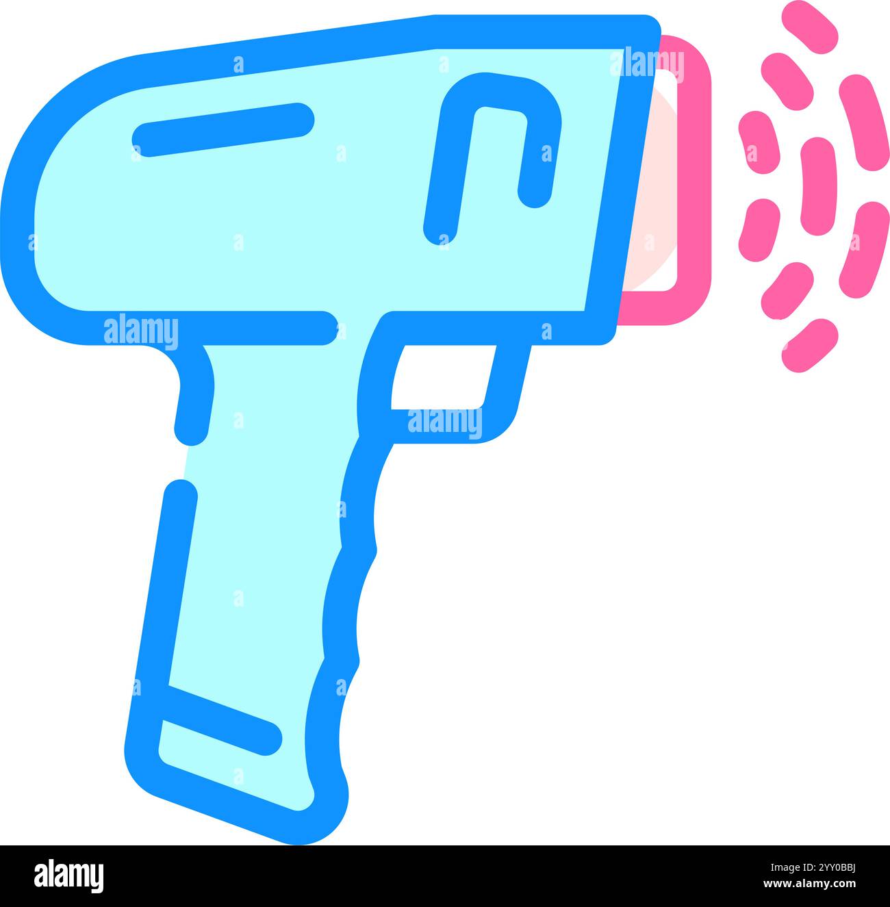 barcode scanner industry 3 color icon vector illustration Stock Vector ...