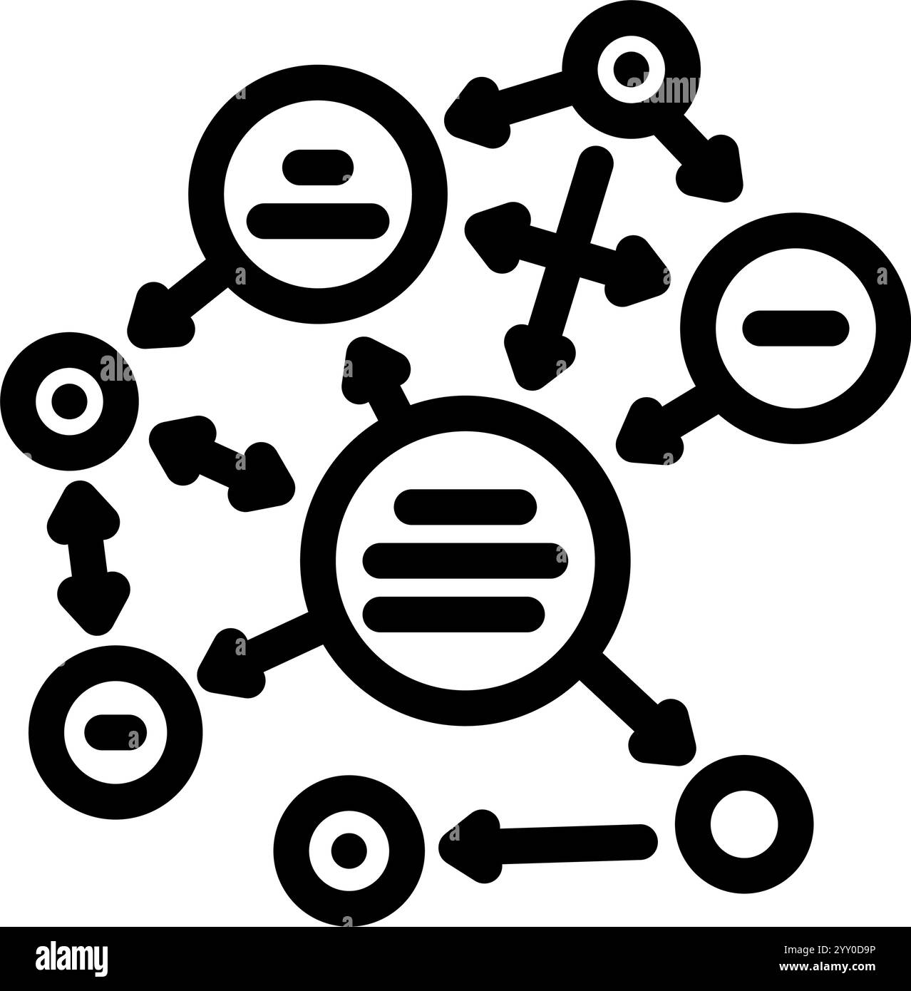 semantic web natural language processing nlp line icon vector ...