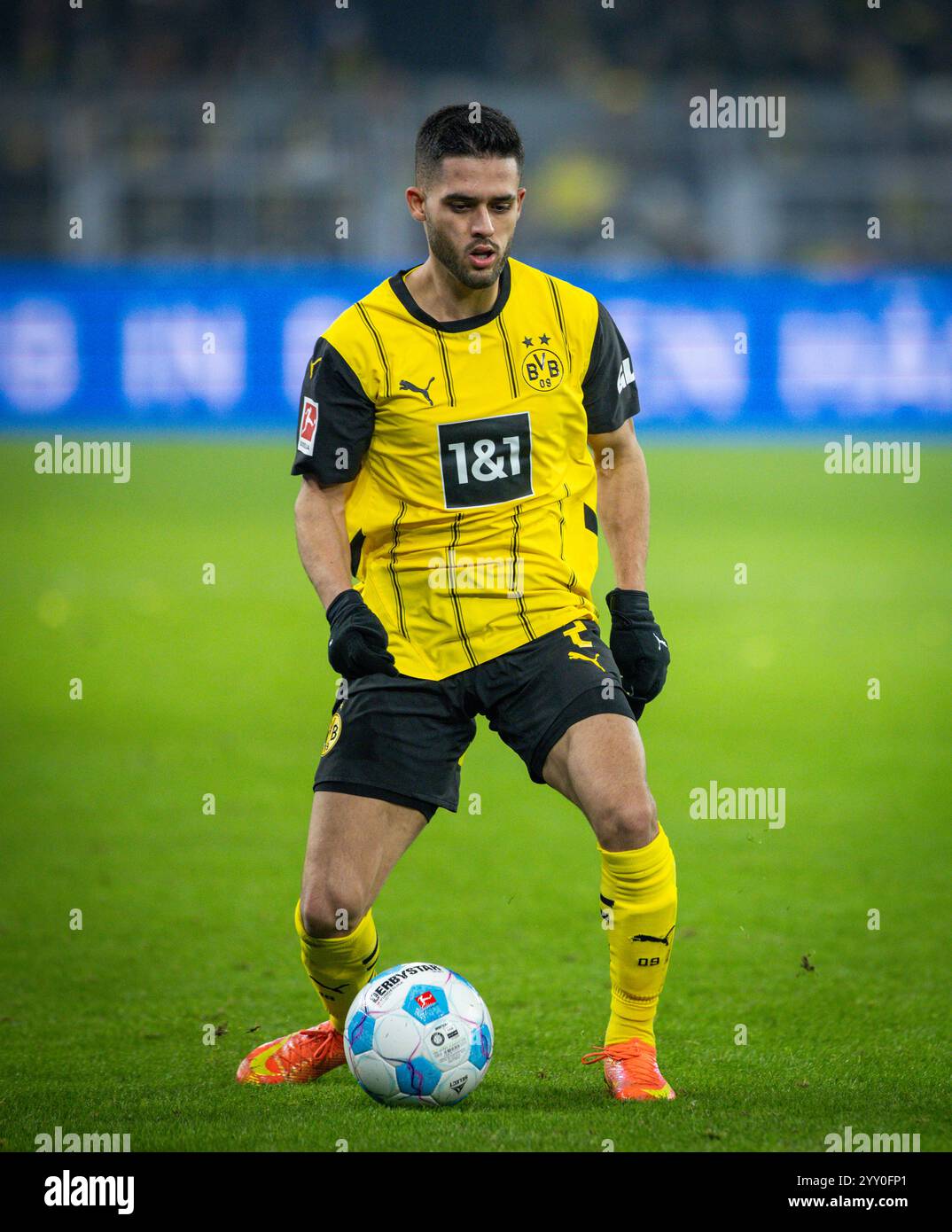 Dortmund, Germany. 15th Dec 2024.  Yan Couto (BvB) Borussia Dortmund - TSG 1899 Hoffenheim 15.12.2024   Copyright (nur für journalistische Zwecke) by Stock Photo