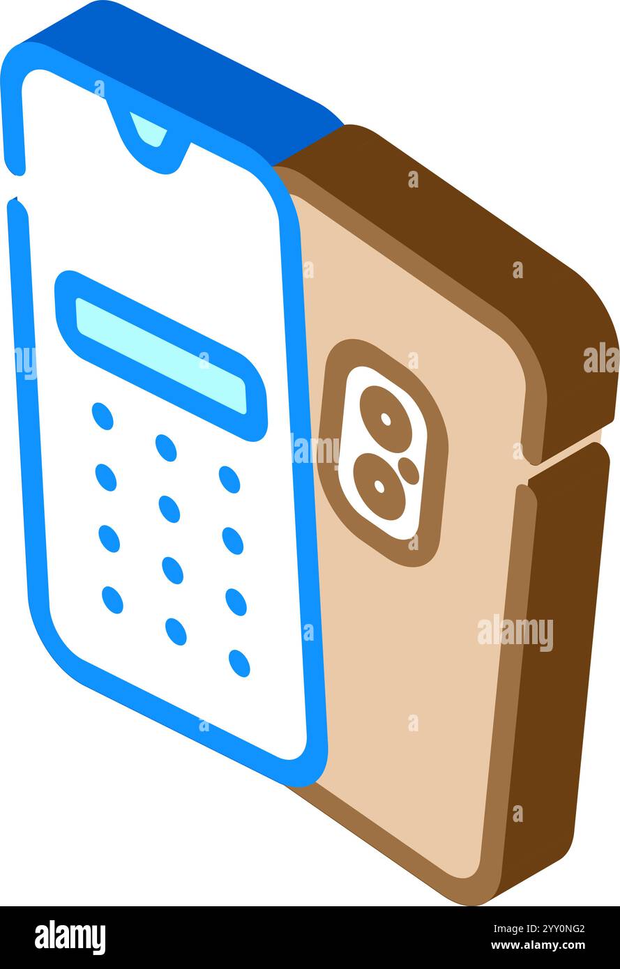 mobile phone industry 3 isometric icon vector illustration Stock Vector ...