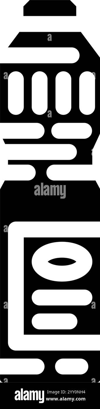bottle bleach glyph icon vector illustration Stock Vector Image & Art ...