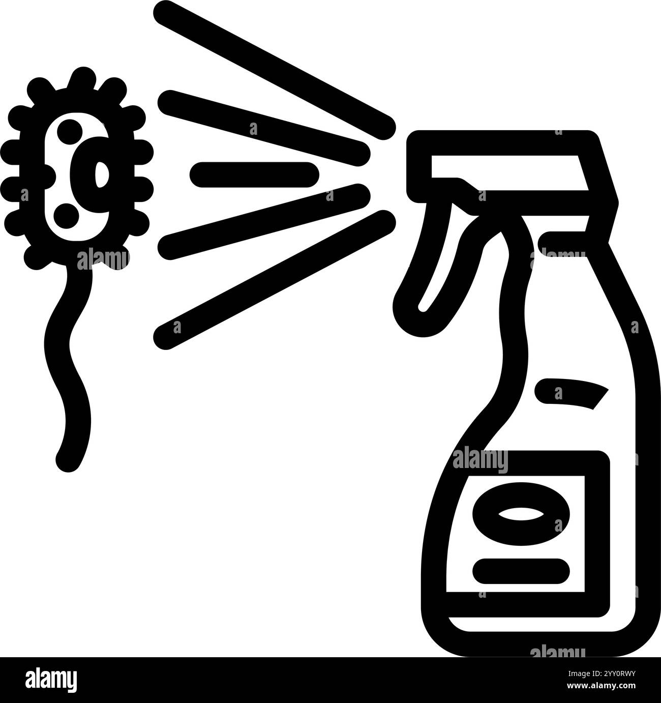 disinfection bleach line icon vector illustration Stock Vector Image ...