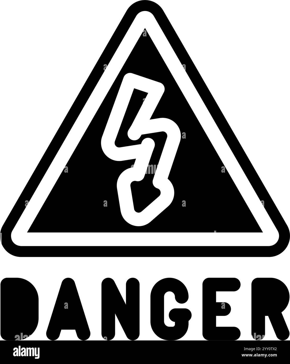 electrical safety injury prevention glyph icon vector illustration ...