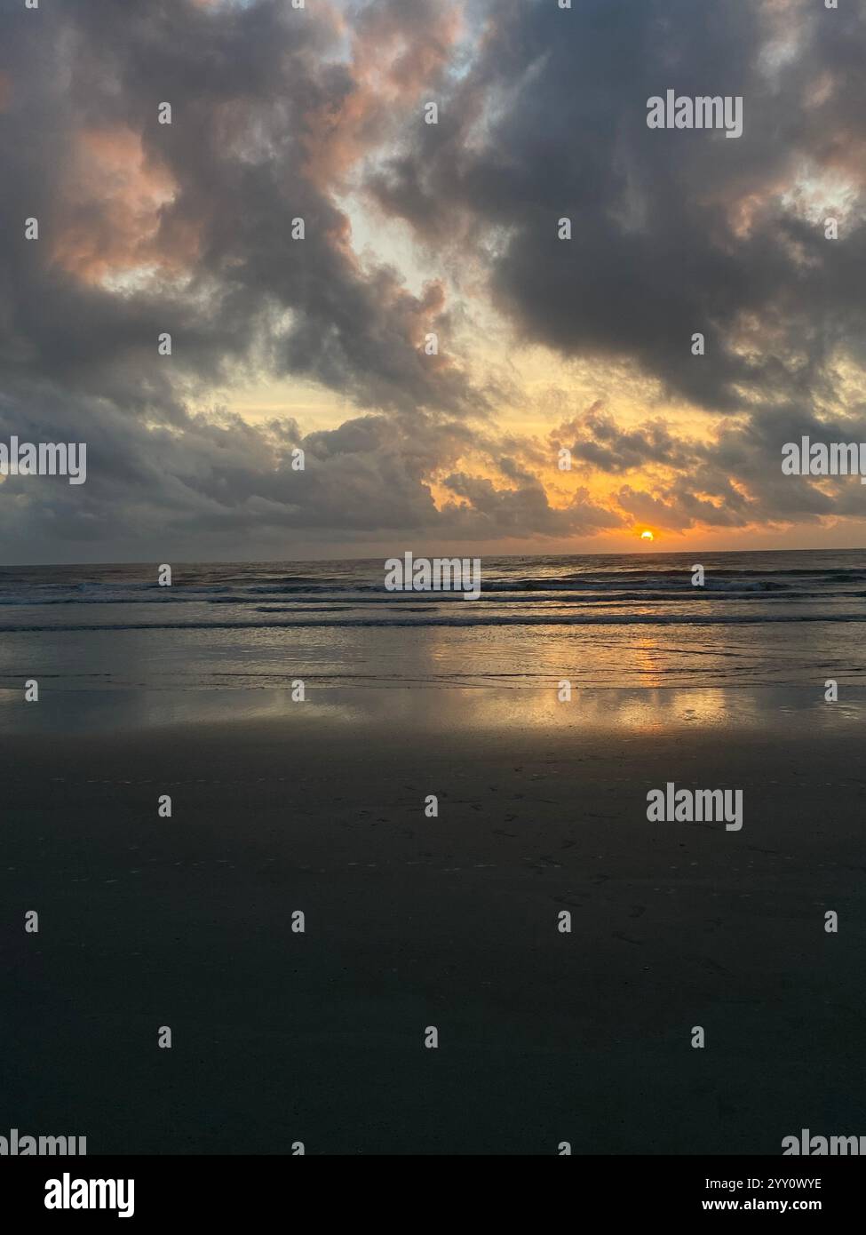 Hawaii Ocean at Sunrise - Smartphone Captured Stock Image