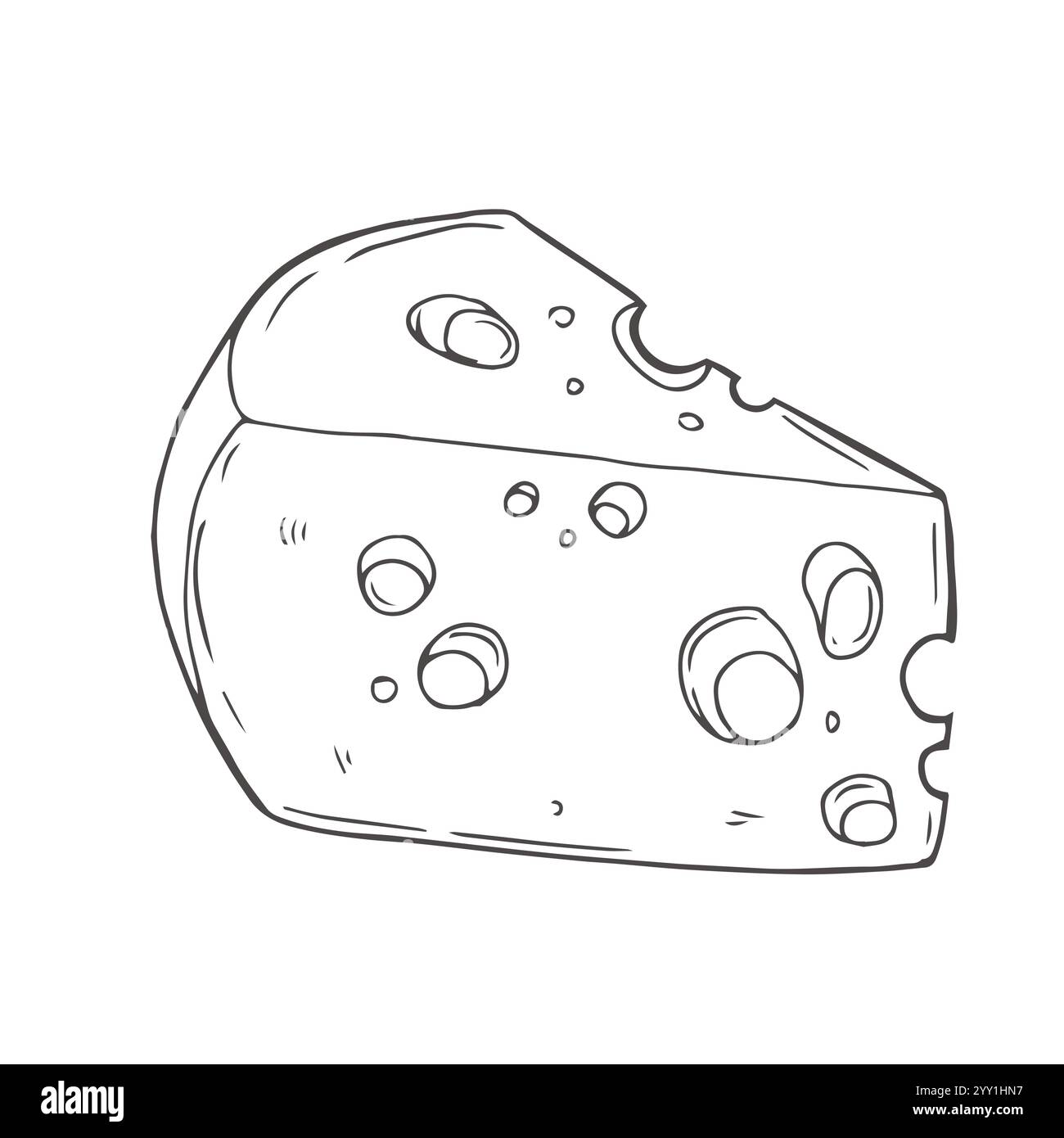 Brie drawing Stock Vector Images - Alamy