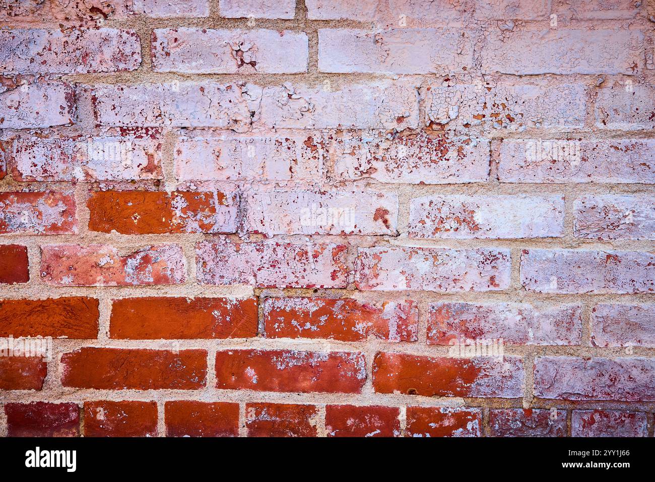Weathered Brick Texture Close-Up in Cincinnati Stock Photo