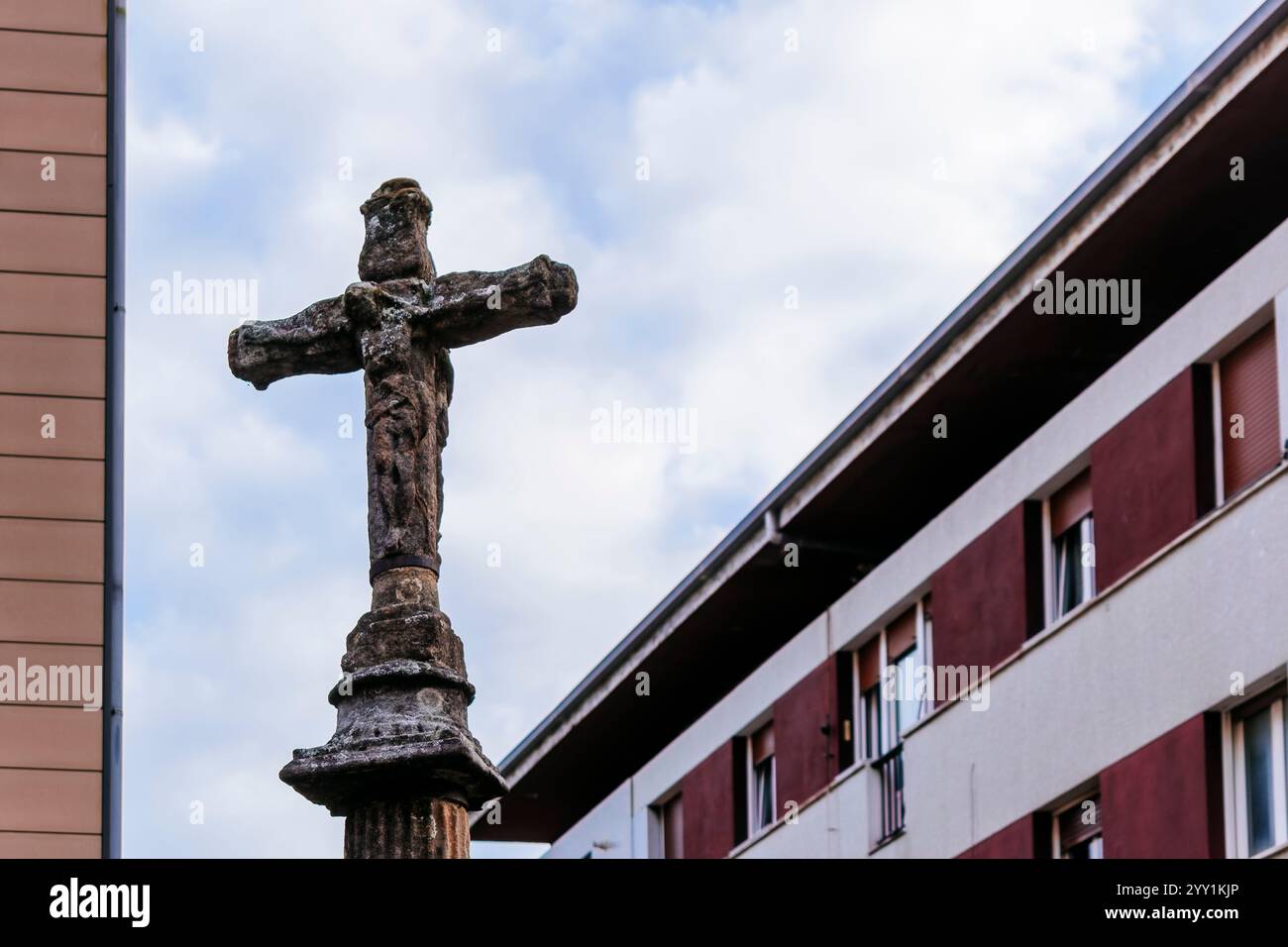Two Cross Commons The Cross. Erected around the 17th century, it features the image of ...