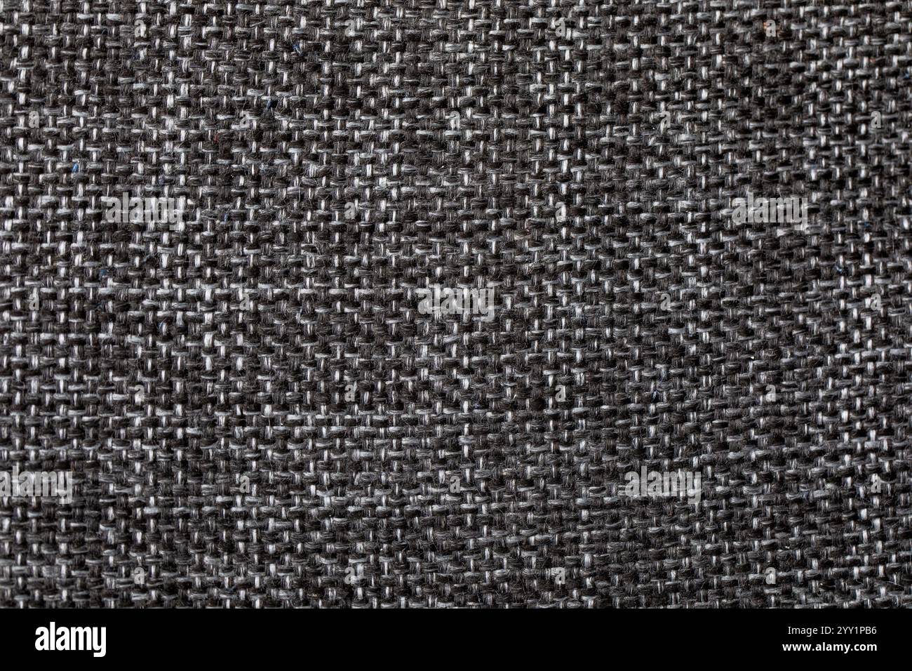 Black, Grey, and White Textile Texture Background - Abstract Fabric Surface Closeup Stock Photo