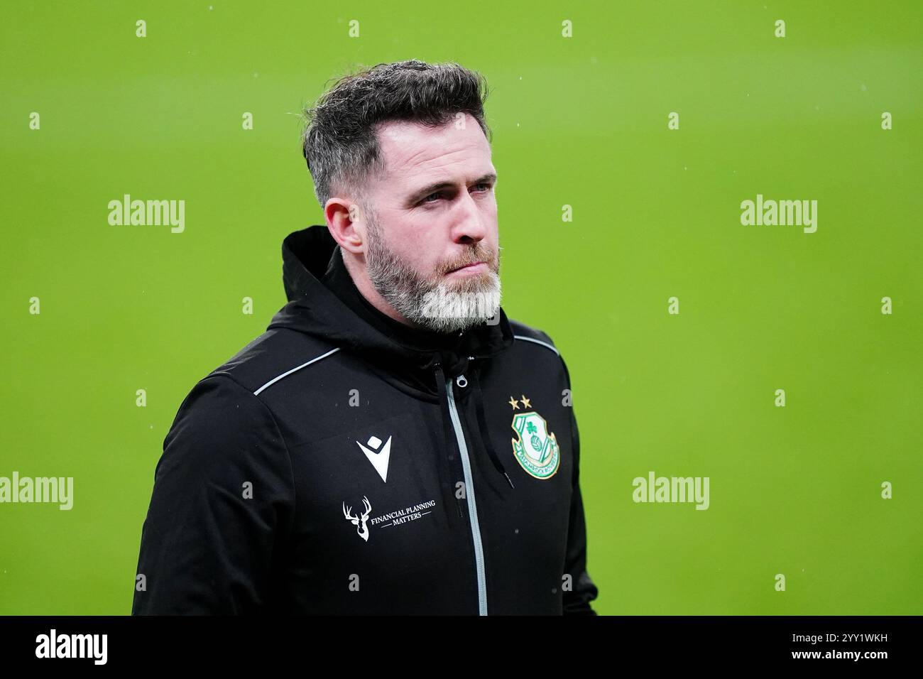 Shamrock Rovers head coach Steven Bradley during a training session at ...