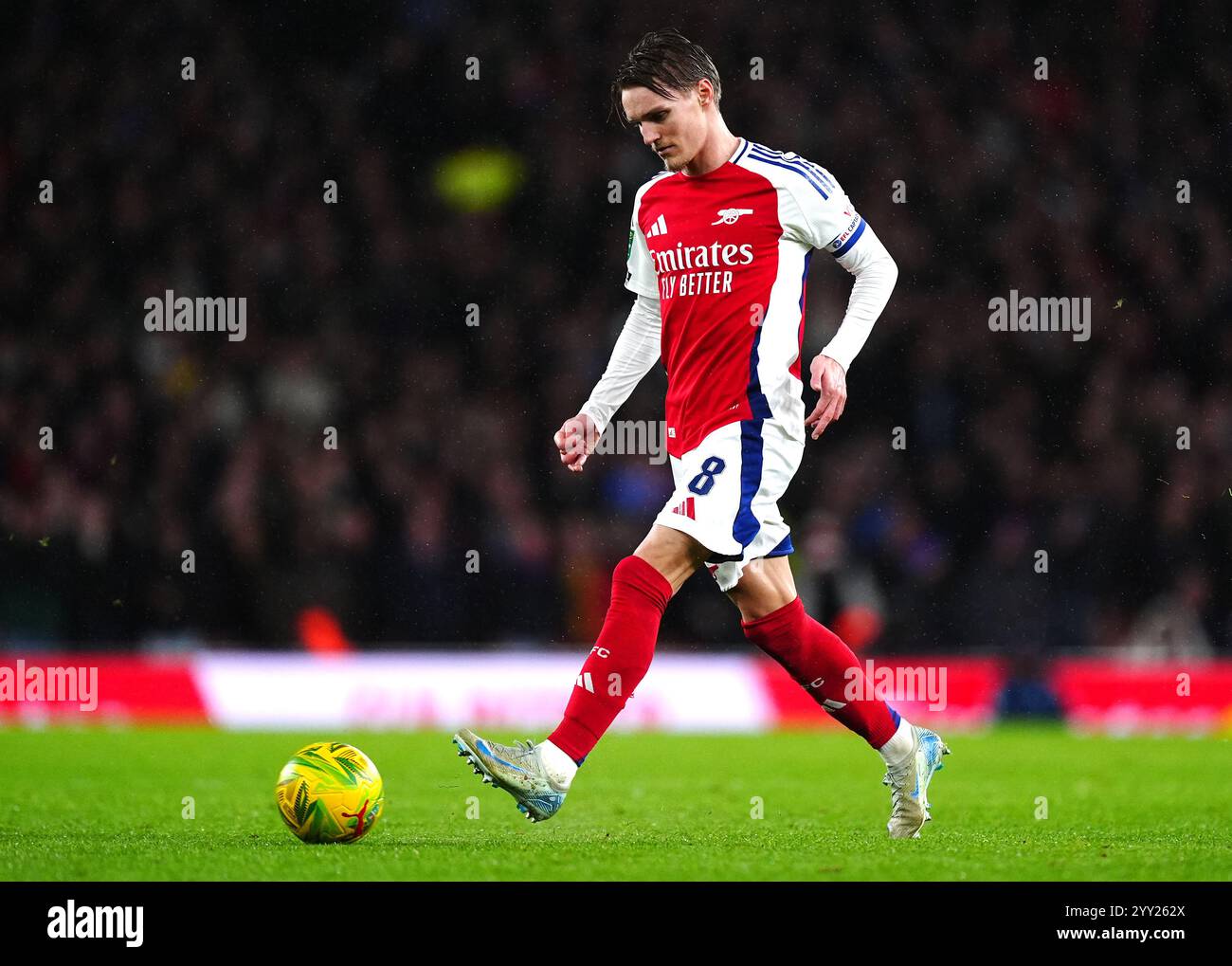 Arsenal's Martin Odegaard during the Carabao Cup quarterfinal match at