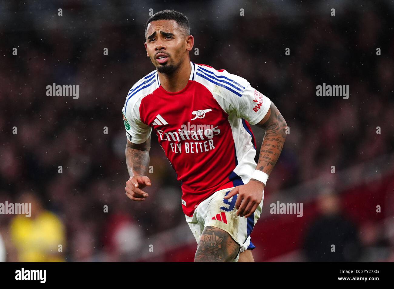 Arsenal's Gabriel Jesus during the Carabao Cup quarterfinal match at