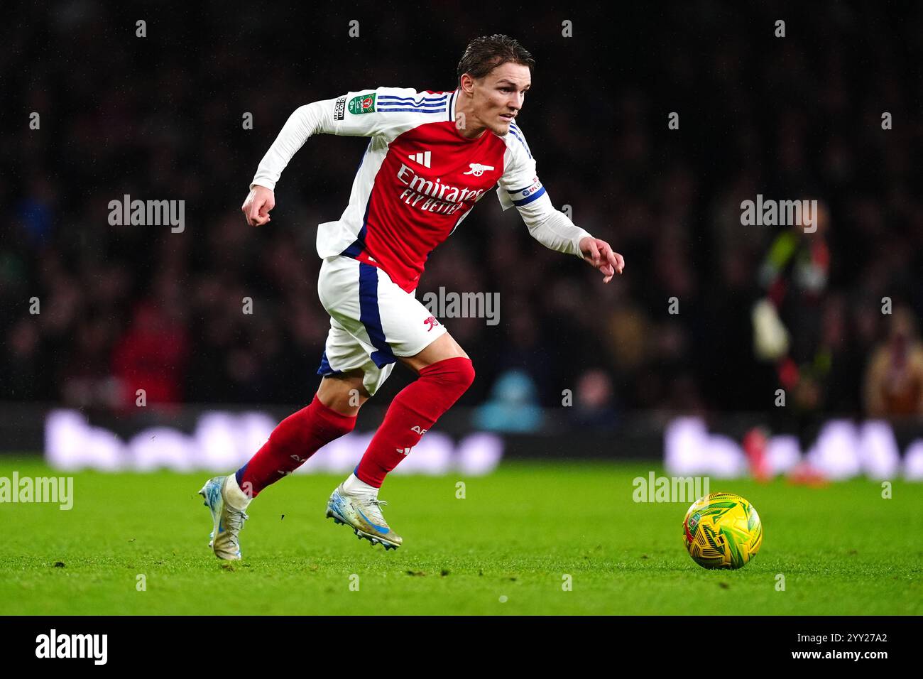 Arsenal's Martin Odegaard /o/ during the Carabao Cup quarterfinal