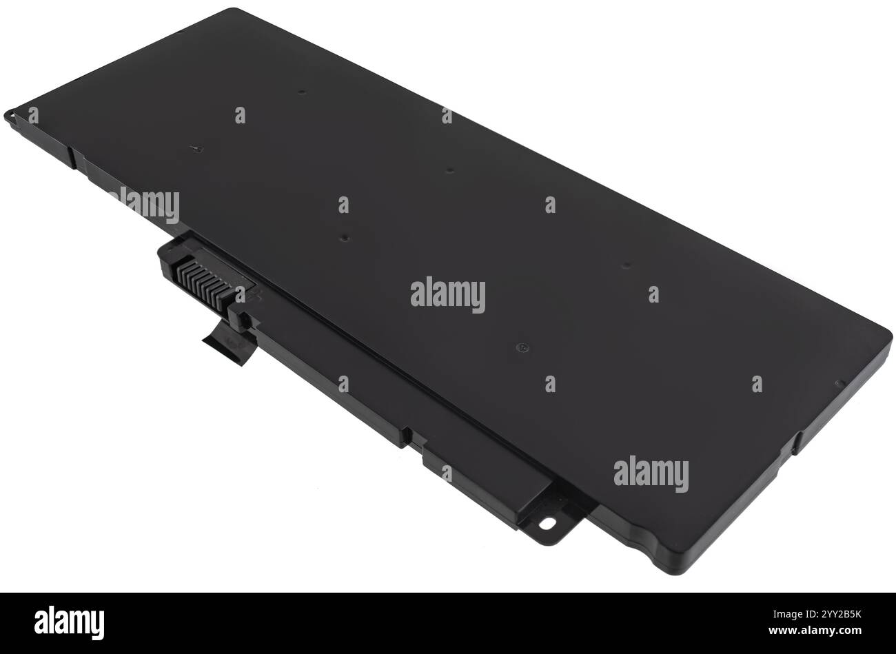 Replacement laptop battery on a white background. Stock Photo