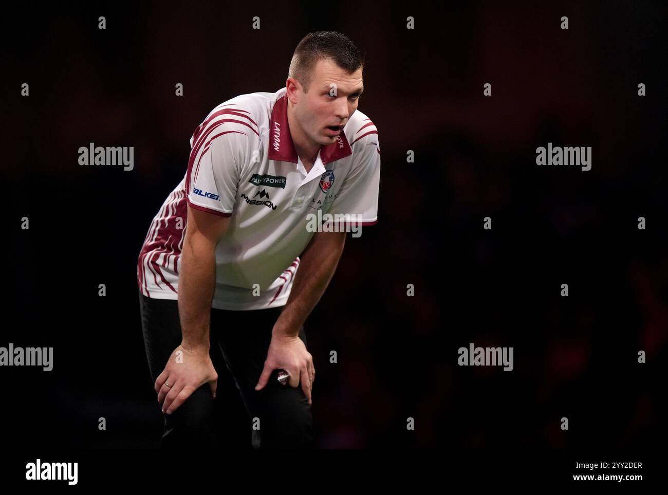 Madars Razma reacts after winning his first round match against ...