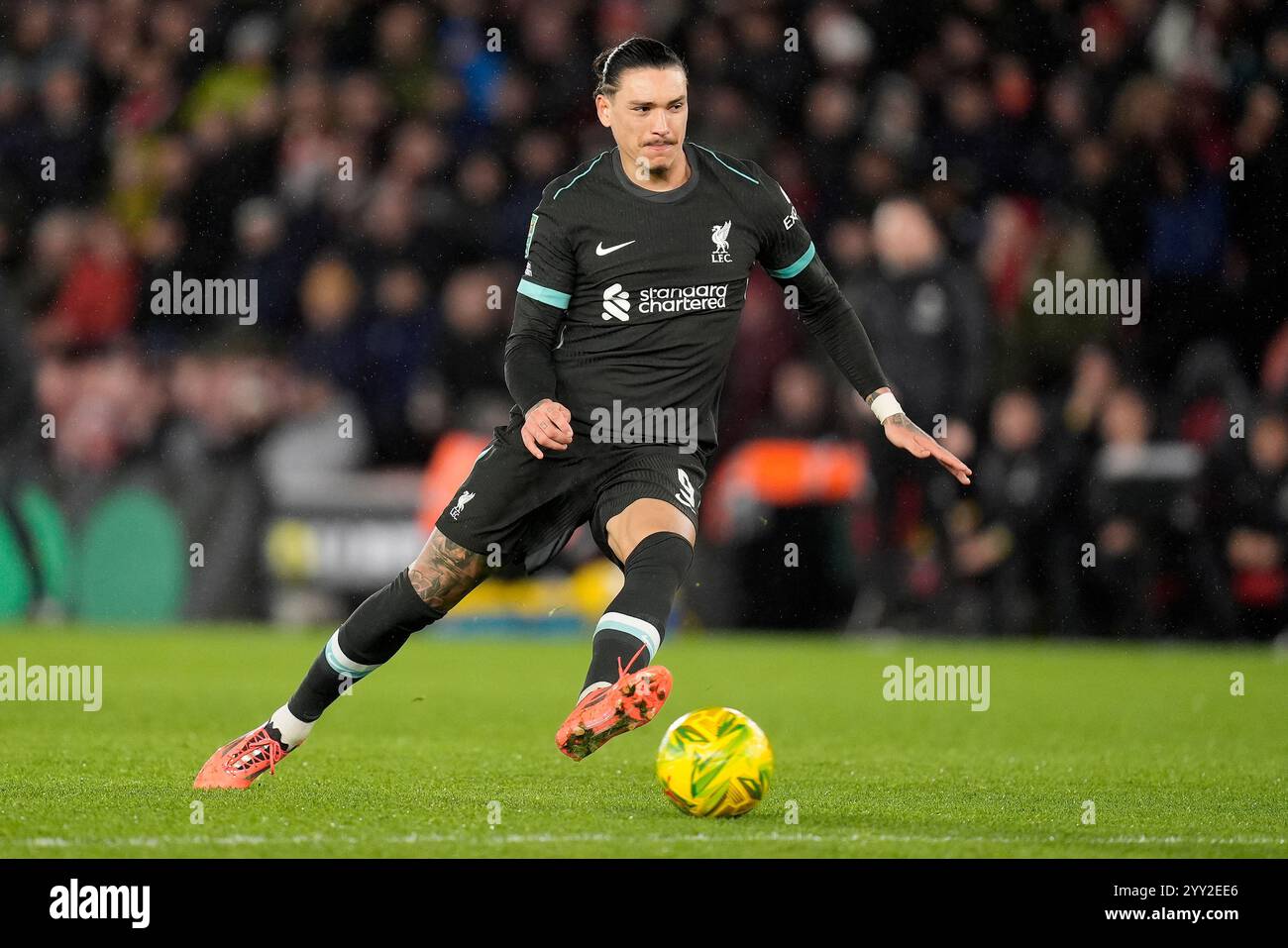Liverpool's Darwin Nunez during the Carabao Cup quarterfinal match at