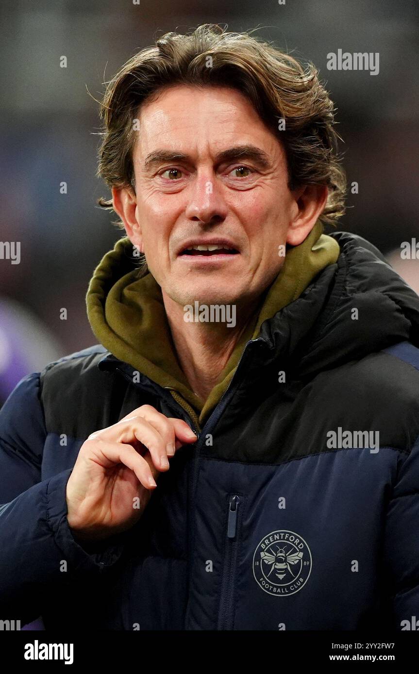 Brentford manager Thomas Frank before the Carabao Cup quarterfinal