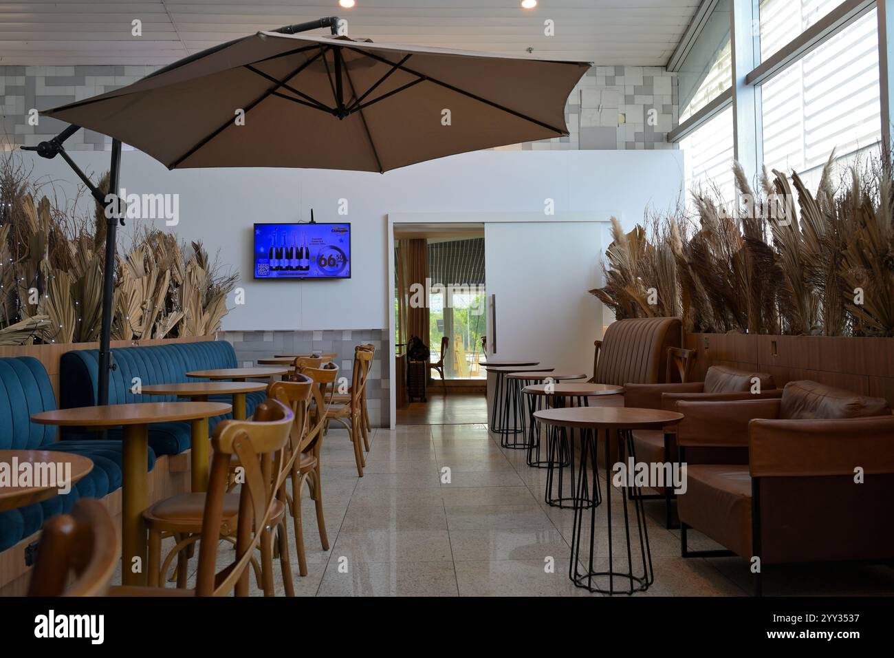 The Advantage VIP lounge at Santos Dumont Airport (SDU), Rio de Janeiro BR Stock Photo