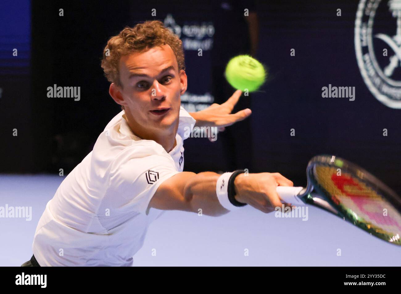 (241219) JEDDAH, Dec. 19, 2024 (Xinhua) Luca Van Assche of France