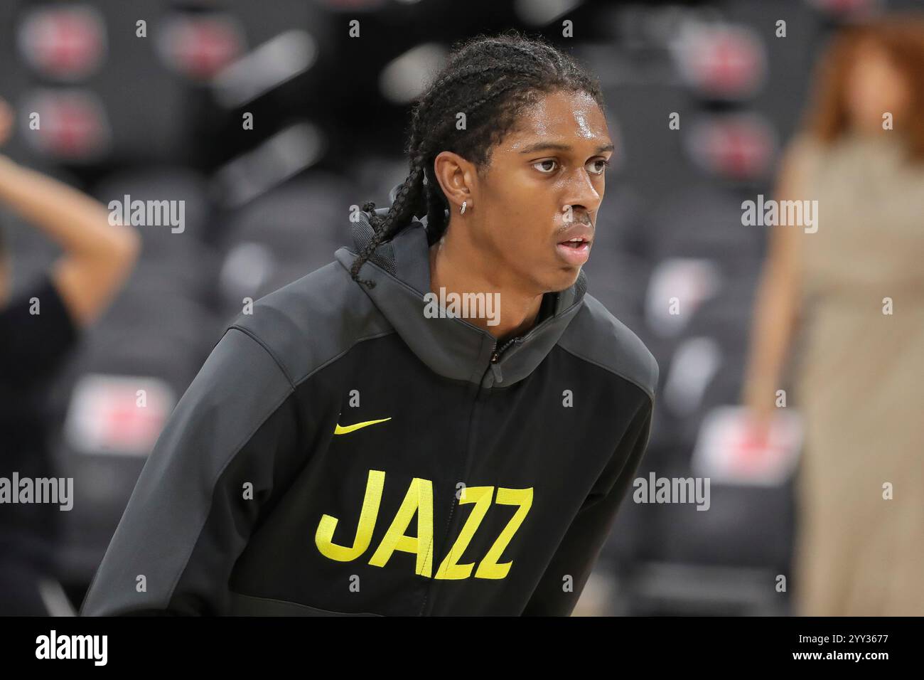 INGLEWOOD, CA - DECEMBER 16: Utah Jazz forward Cody Williams (5) during ...