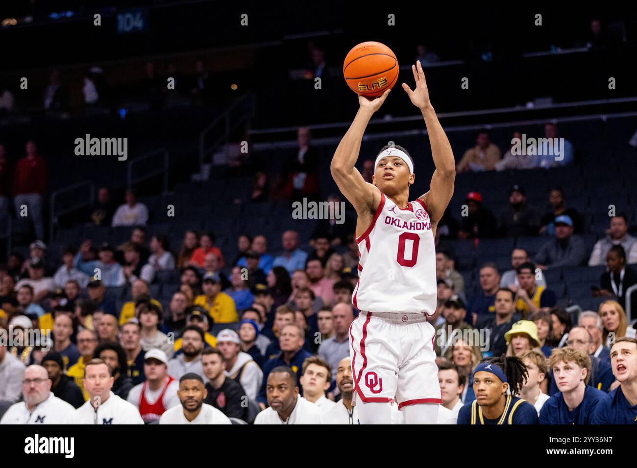 December 18, 2024 Oklahoma Sooners guard Jeremiah Fears (0) shoots