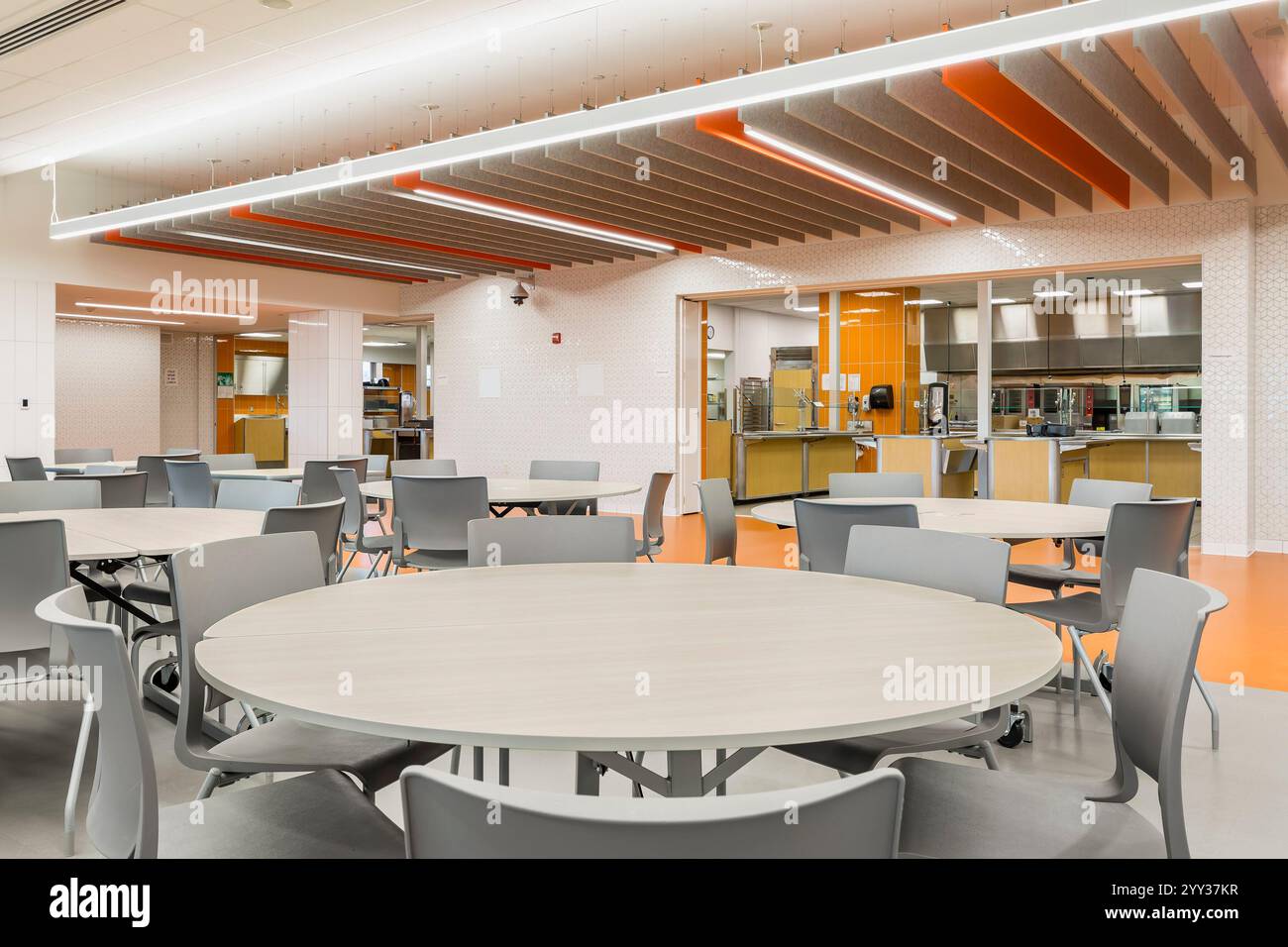 Sound abatement panels hanging from ceiling hi-res stock photography ...