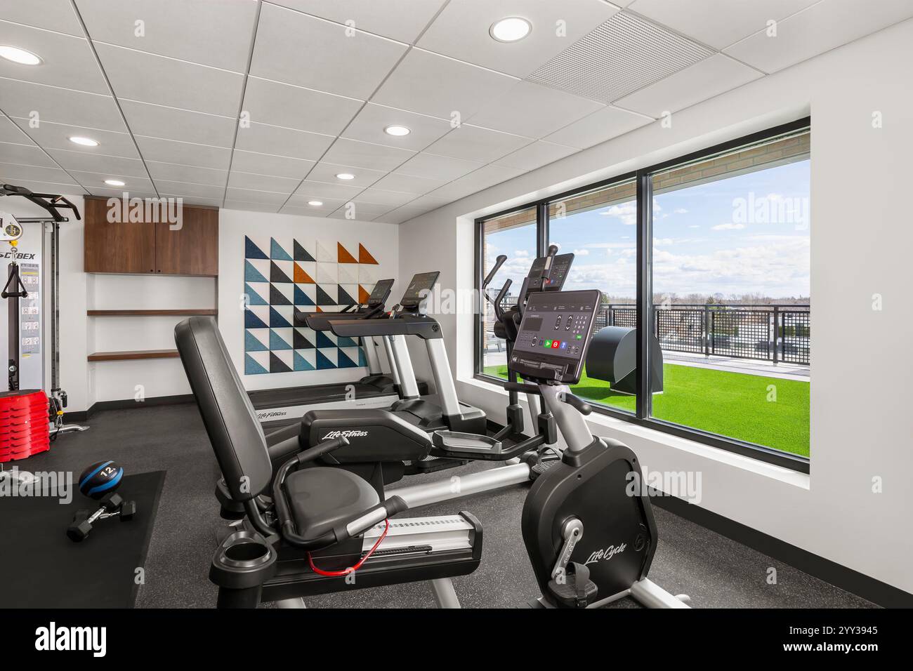 2017 Fisher Little People Apartment Building Gym Preschool Condo Toy - Apartment Building With Gym