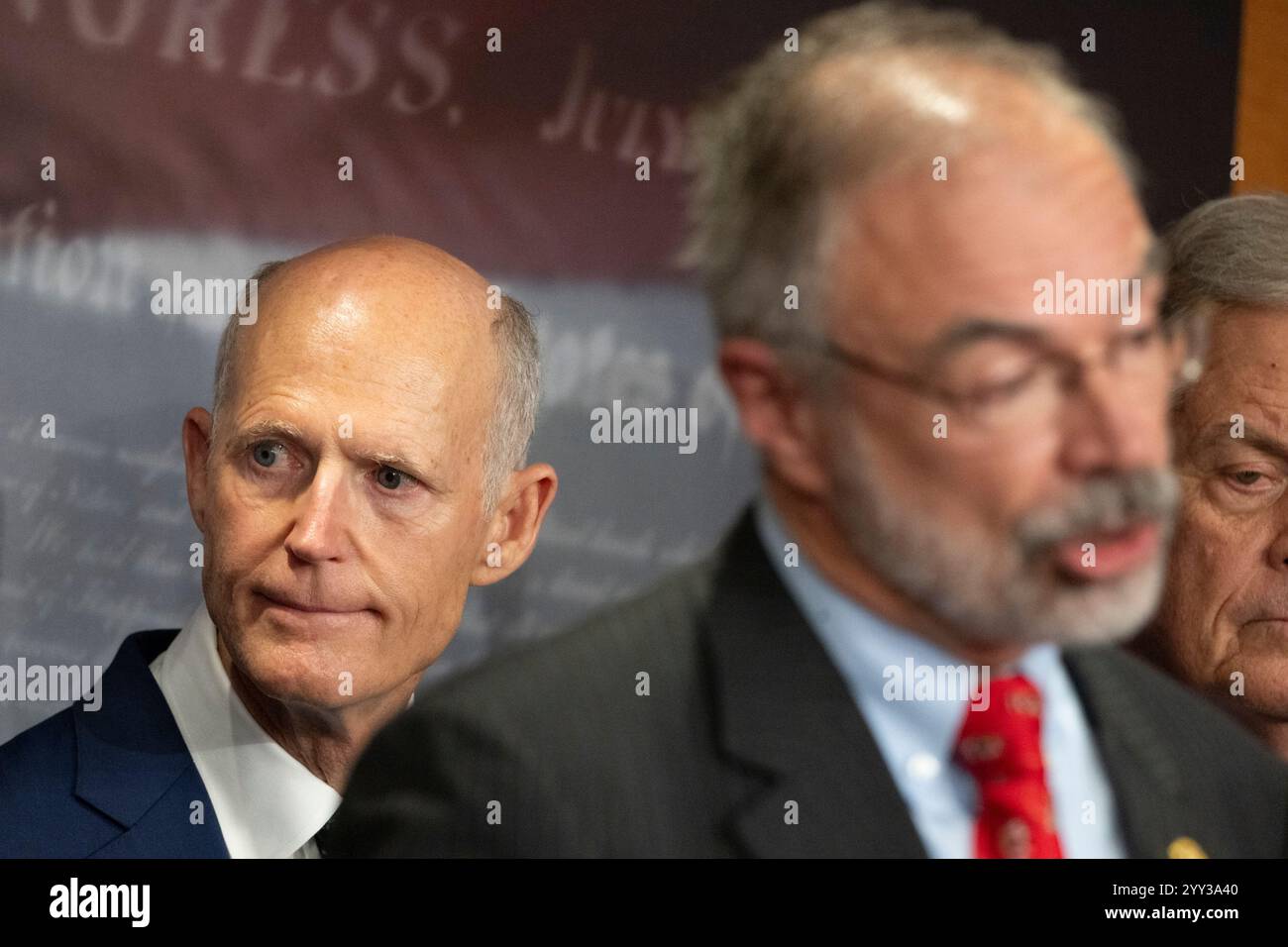 United States Senator Rick Scott (Republican of Florida) reacts to ...