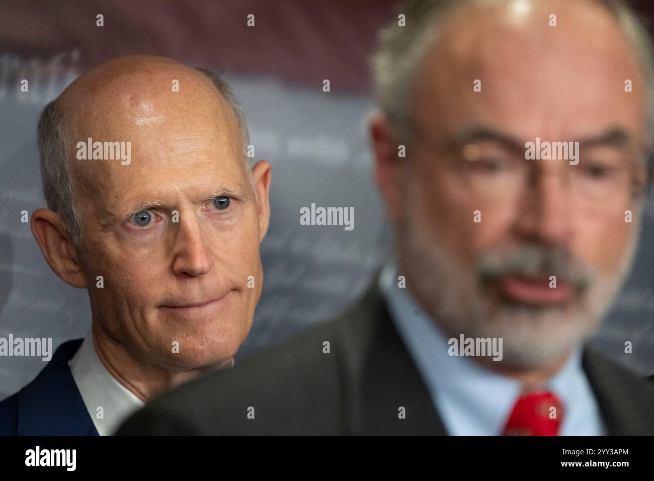 United States Senator Rick Scott (Republican of Florida) reacts to ...