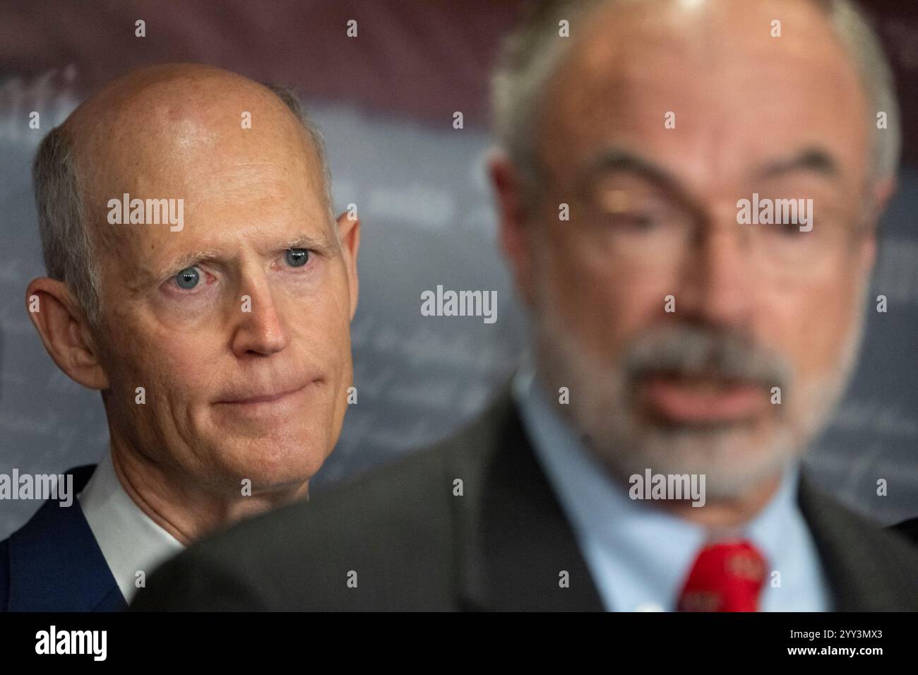 United States Senator Rick Scott (Republican of Florida) reacts to ...