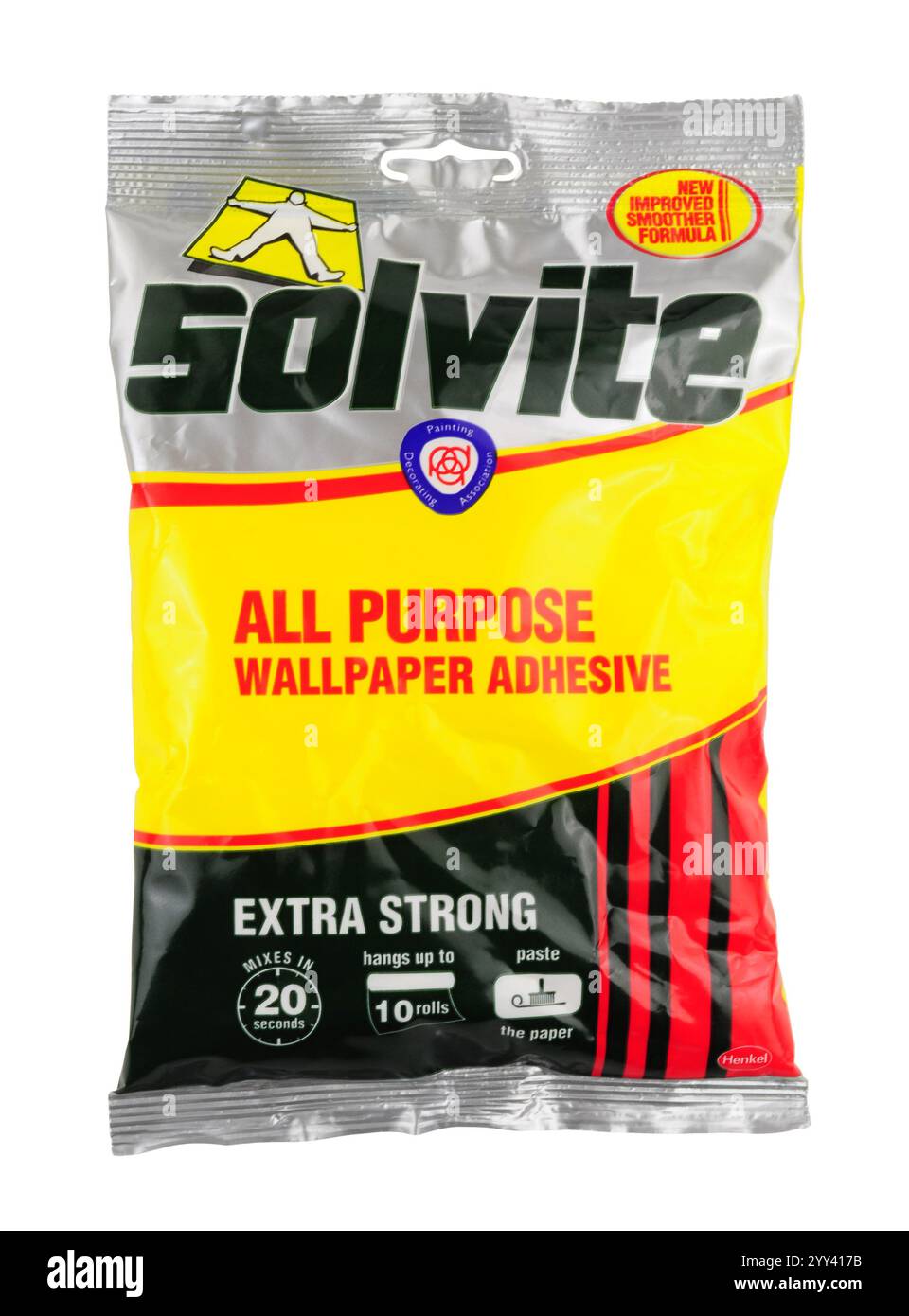 Solvite All-Purpose Extra Strong Wallpaper Adhesive, 10 Sachets  Approx 100 Rolls 87171051